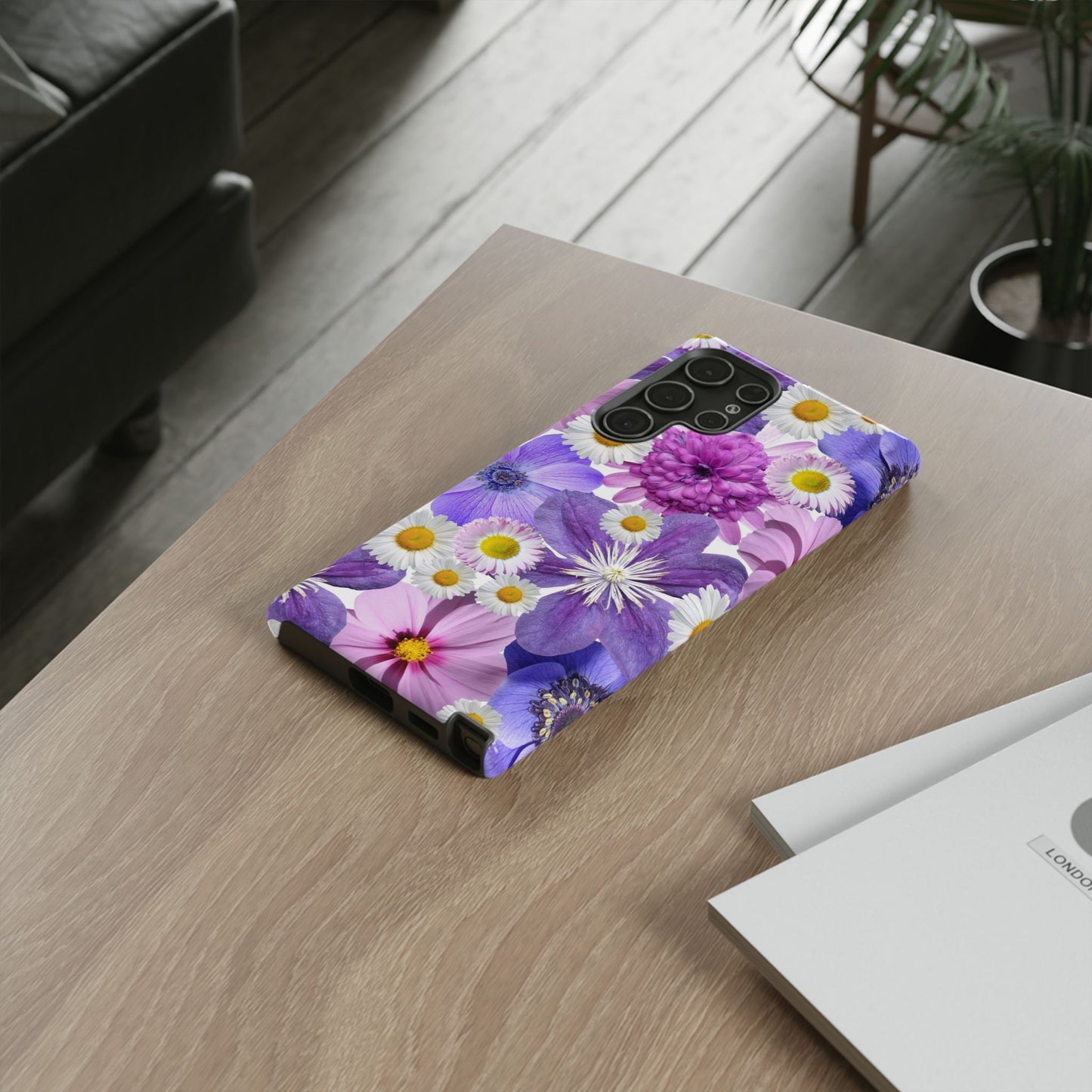 Lavender Blossom Floral Mobile Case