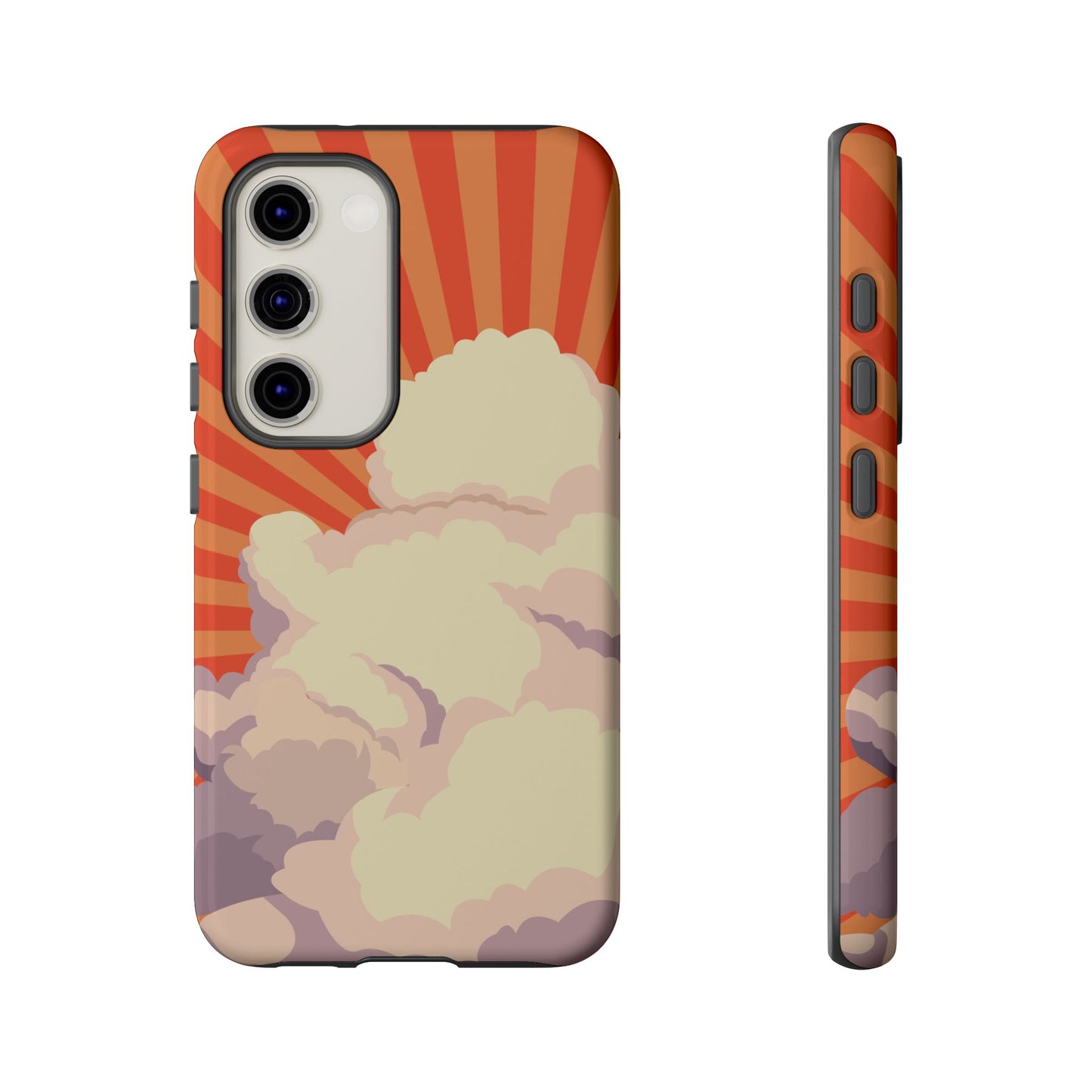 Retro Groovy Cloud Phone Case β 70s Aesthetic for iPhone, Samsung & Google Pixel
