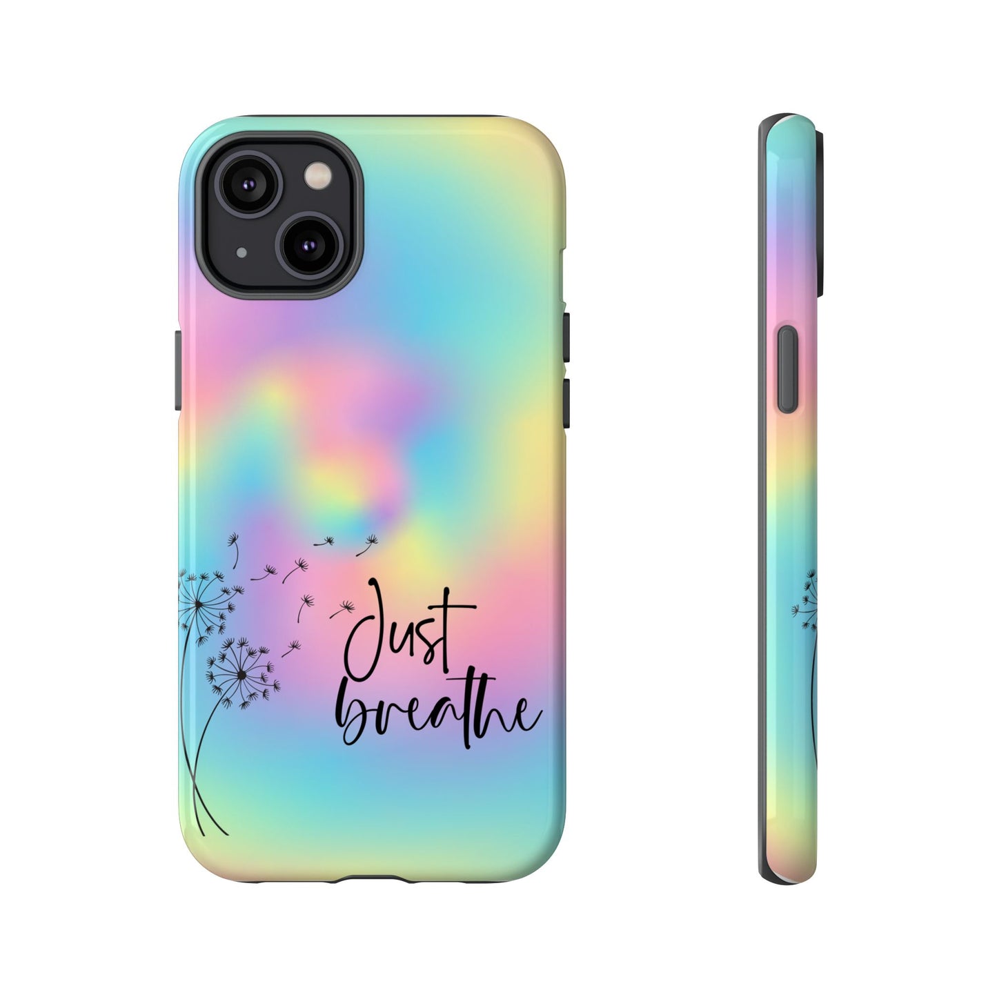 Just Breathe Phone Case - Aesthetic Minimalist Cover for iPhone, Samsung & Google Pixel