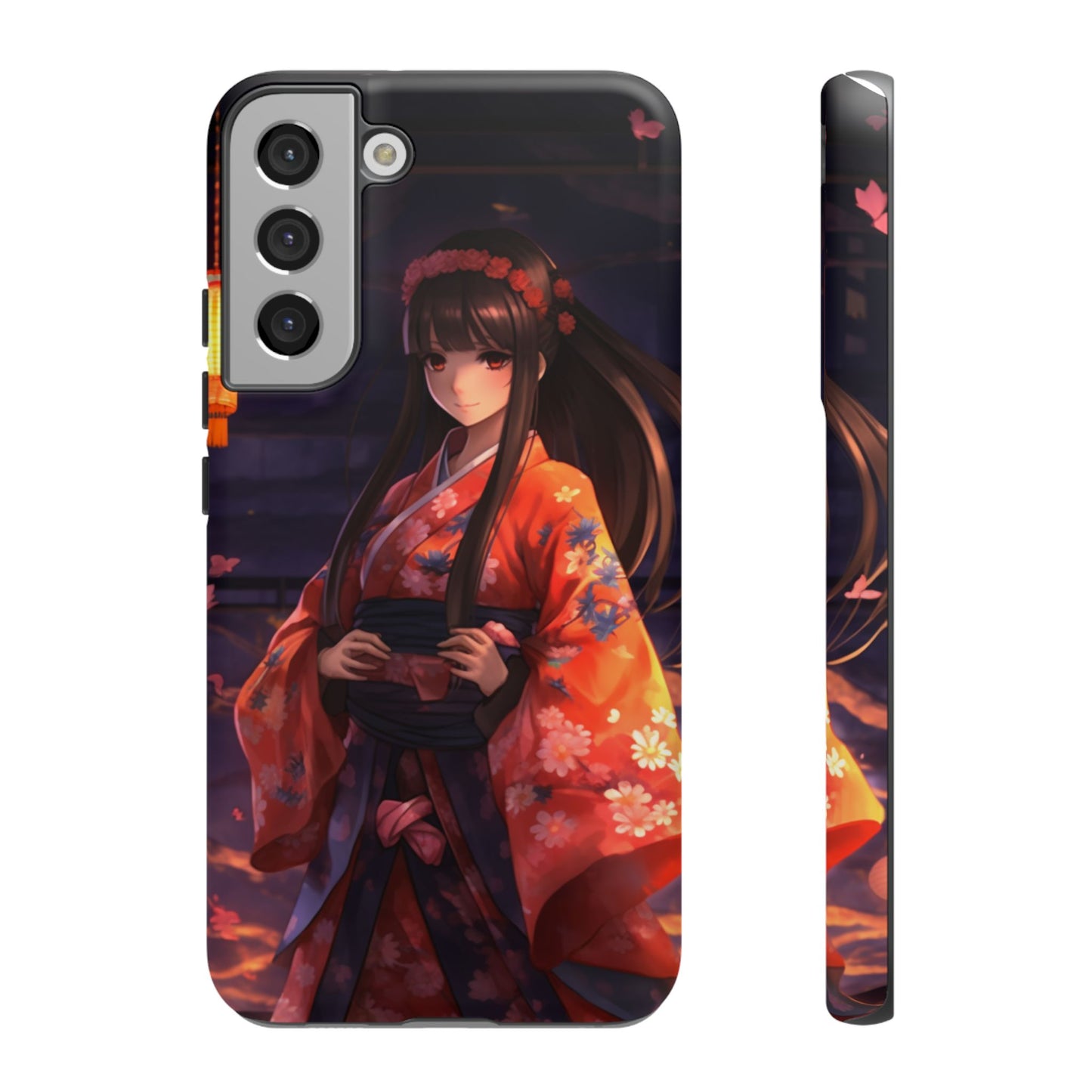 Anime Girl Phone Case - Cute Aesthetic Cover for iPhone, Samsung & Google Pixel, Girly Phone Case, Kawaii Phone Case, Anime Lover Gift