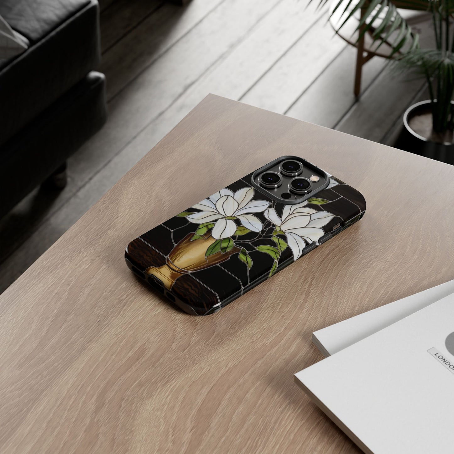Stained Glass Floral Phone Case
