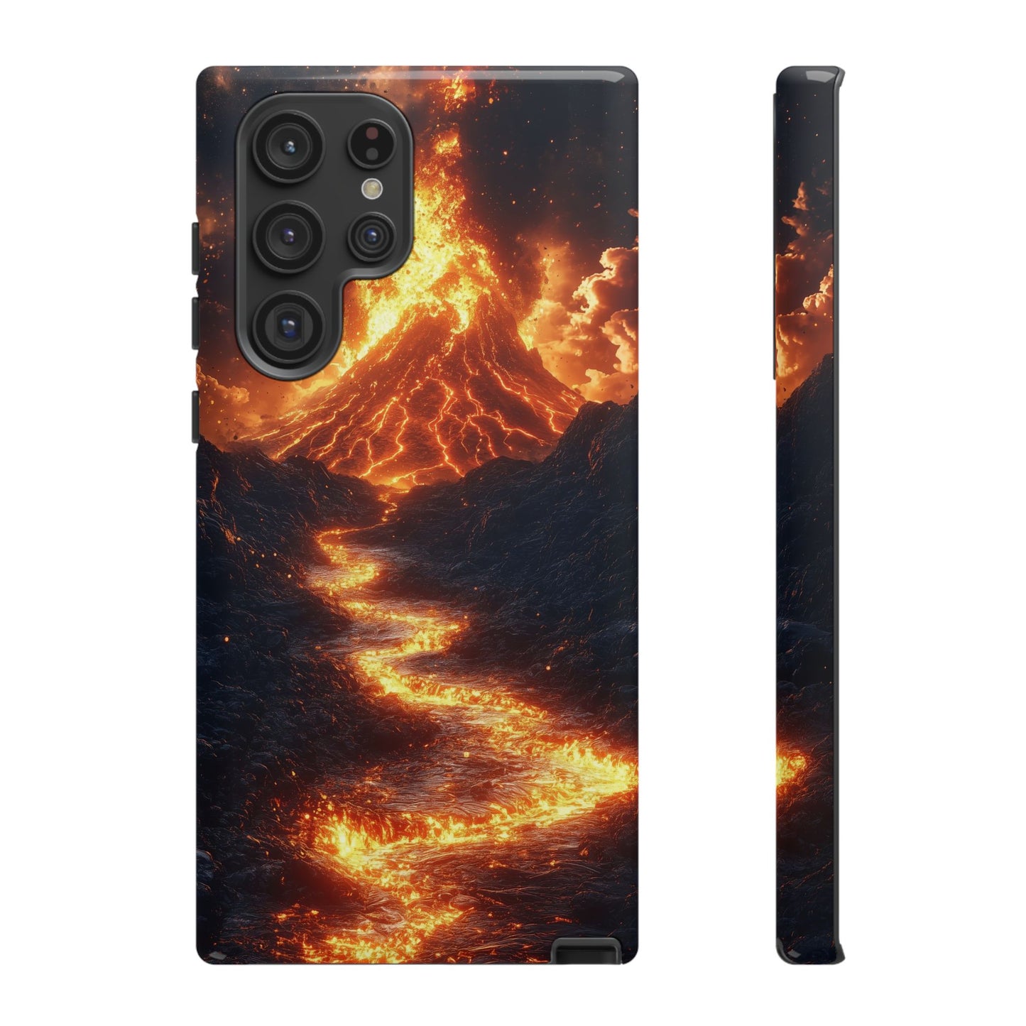 Erupting Volcano Lava Flow Phone Case for iPhone, Samsung & Pixel