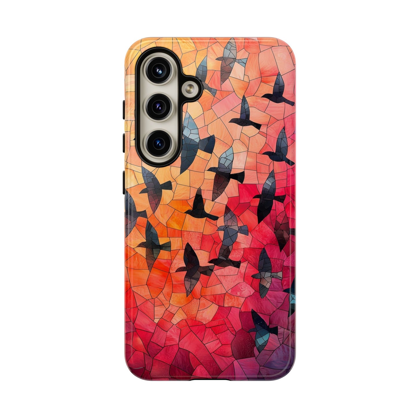 Chorus of Flight – Mosaic Birds Phone Case for iPhone, Samsung & Pixel