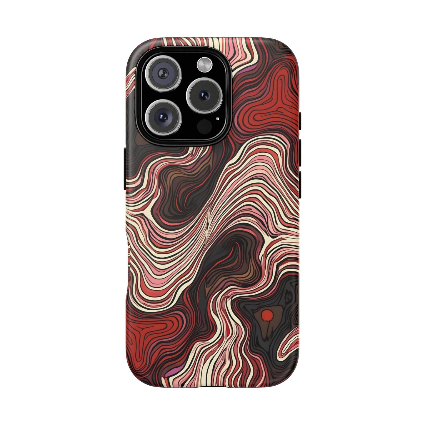 Abstract wavy illusion with swirling lines | Pattern Design
