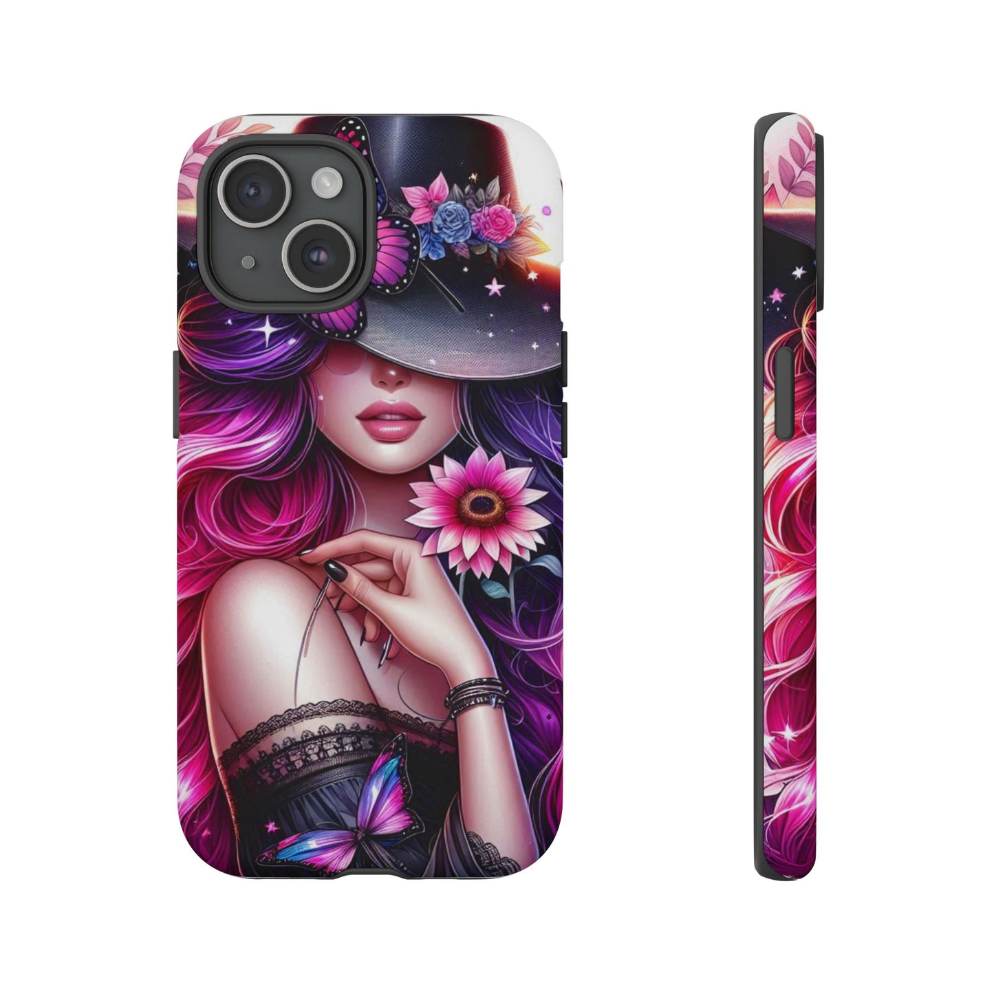 Celestial Charm – Cosmic Cowgirl & Butterfly Magic Mobile Cover