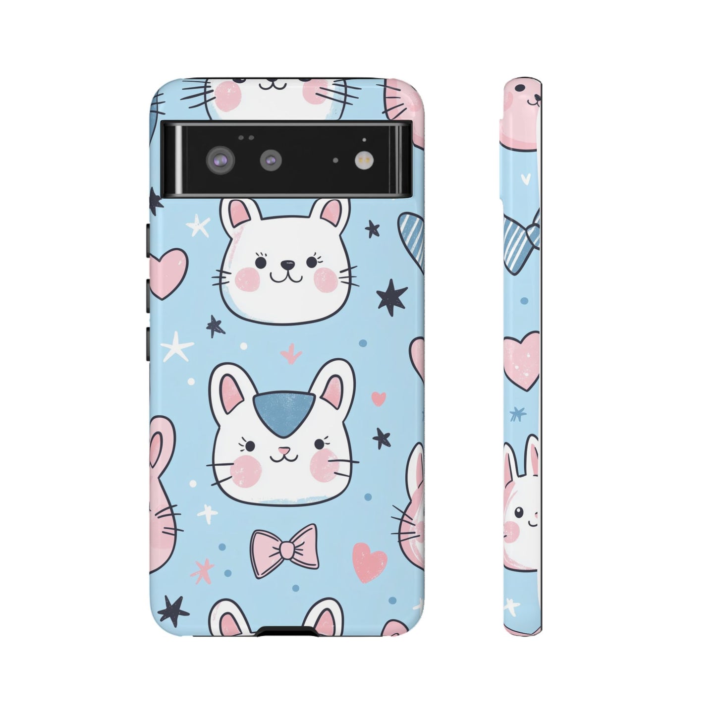 Kawaii Kitty Love Anime Phone Case for iPhone, Samsung, Google Pixel