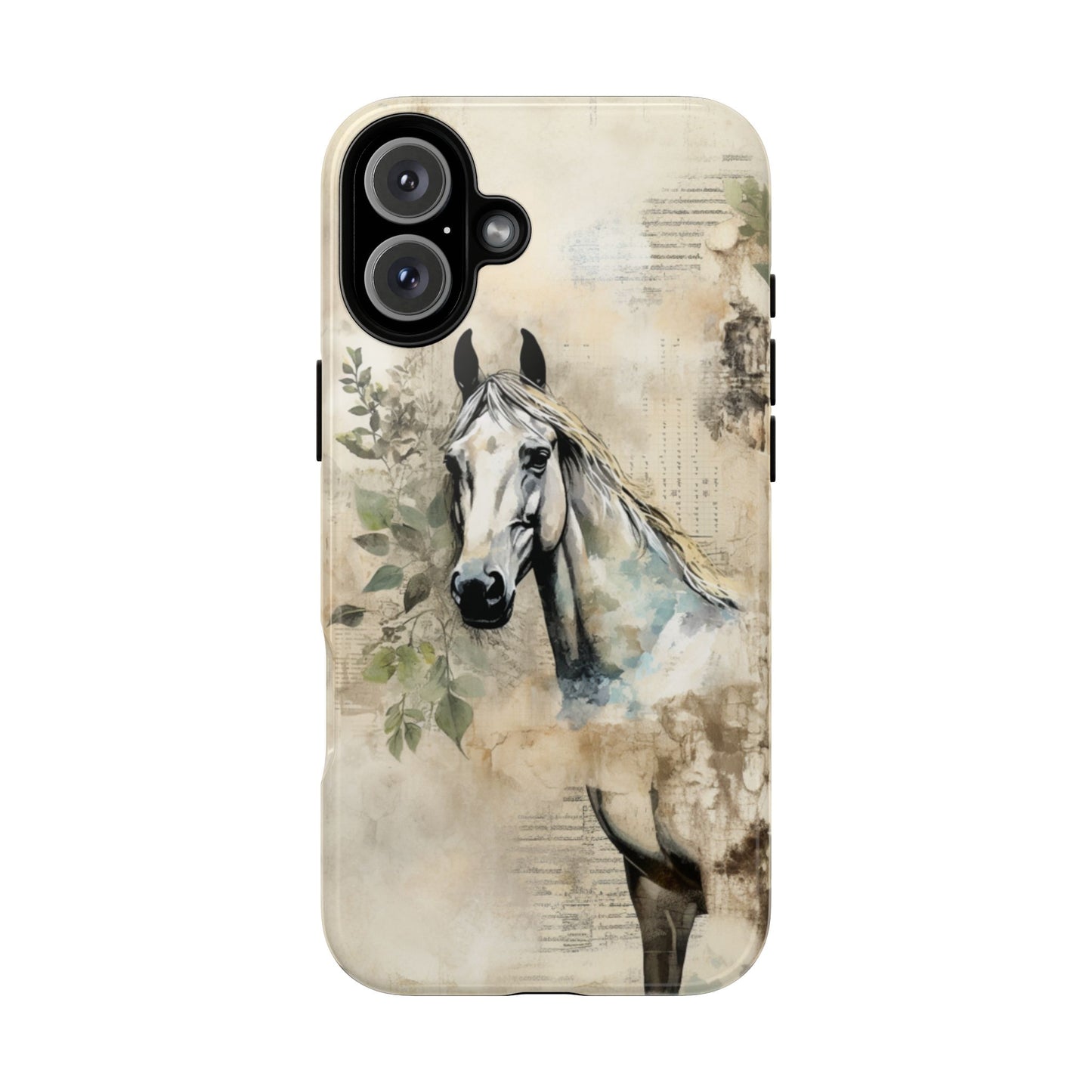 Watercolor Horse Print Phone Case - iPhone, Samsung & Google Pixel Cover - Artistic Equestrian Phone Case, Animal Lover Gift