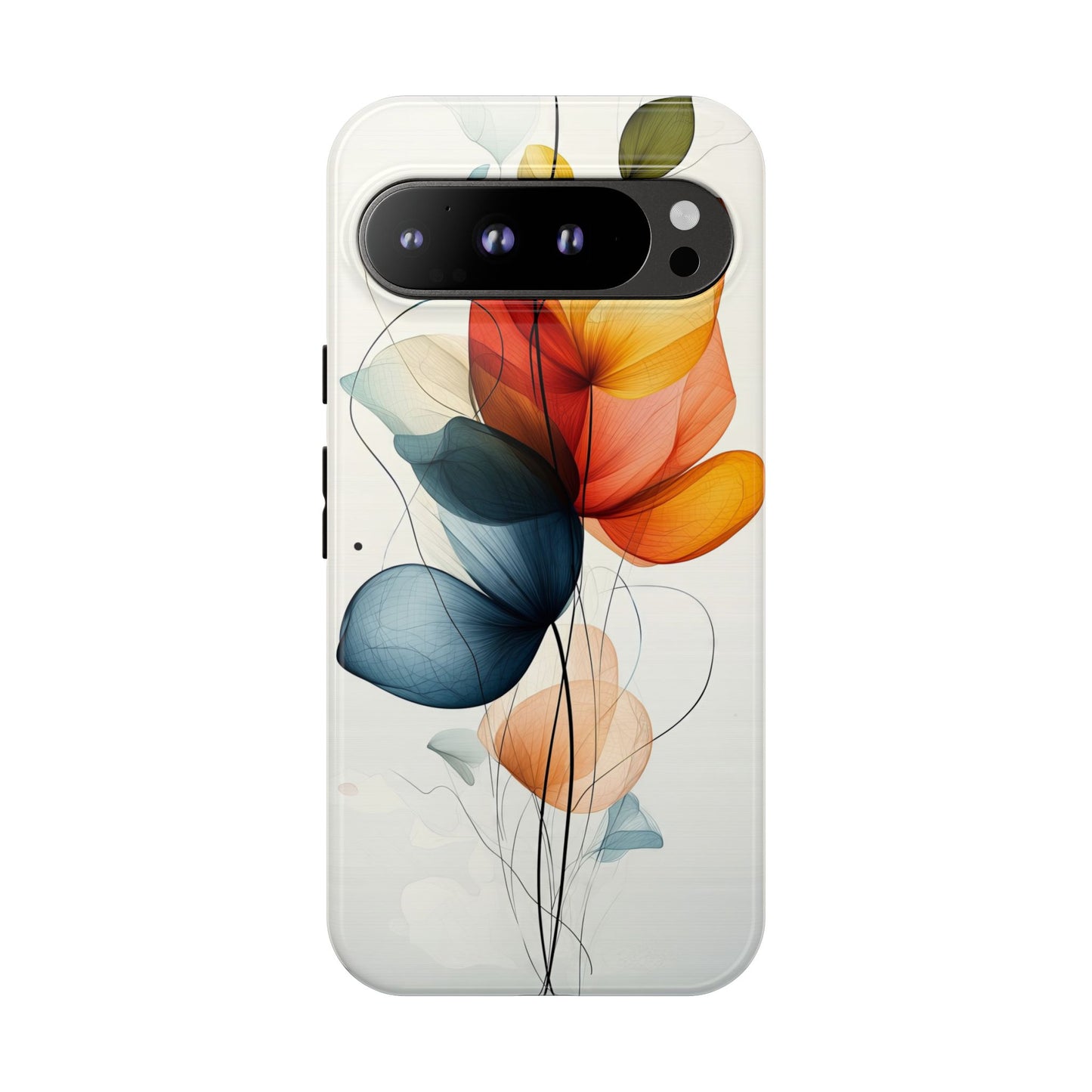 Whispering Petals – Elegant Floral Art Case for iPhone, Pixel & Samsung