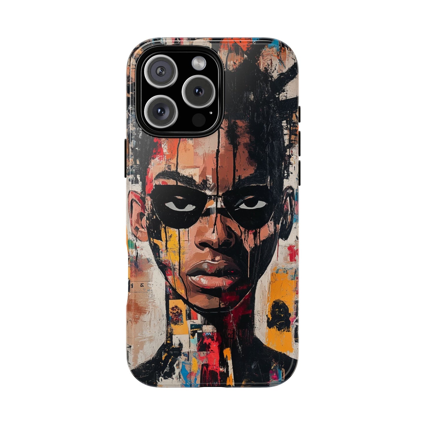 Abstract Graffiti Phone Case – Basquiat Art Inspired - iPhone, Samsung & Google Pixel Cover - Artistic Painting Case, Art Lover Gift