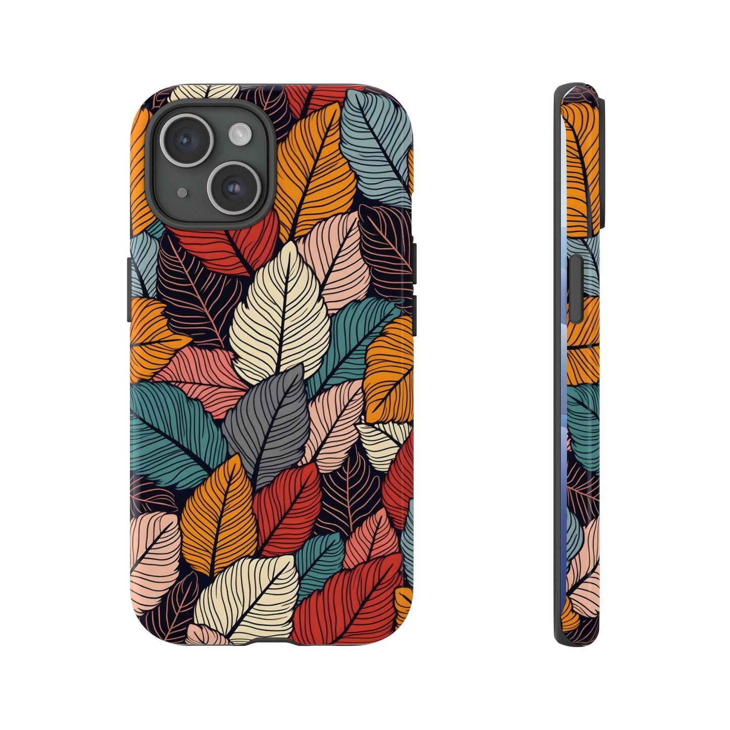 Colorful Abstract Leaves Pattern Design