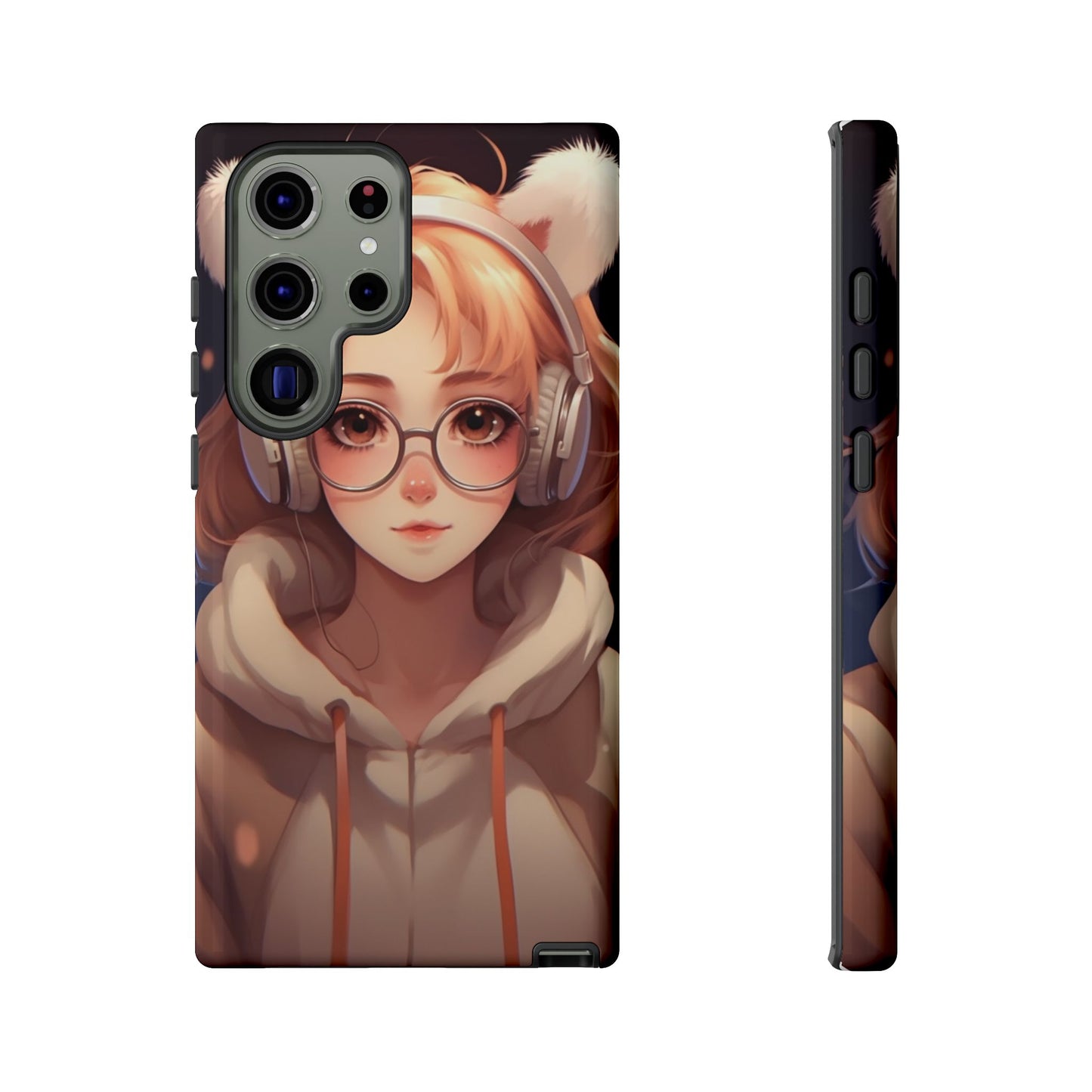 Anime Girl Phone Case - Cute Aesthetic Cover for iPhone, Samsung & Google Pixel, Girly Phone Case, Kawaii Lover Gift