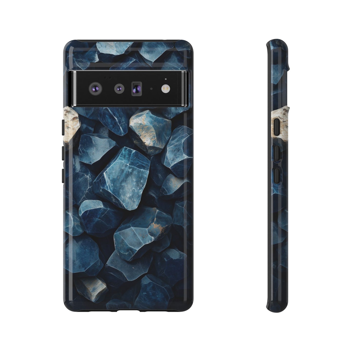 Mystic Blue Crystals Print Phone Case for iPhone, Google Pixel, Samsung