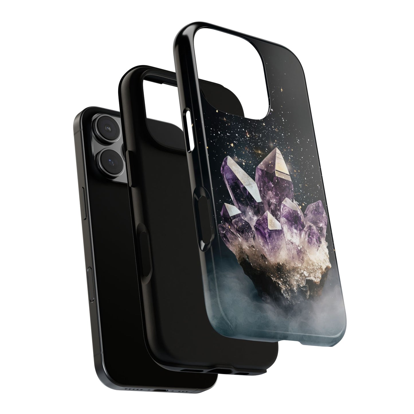 Celestial Amethyst Crystal Phone Case for iPhone, Samsung & Google Pixel