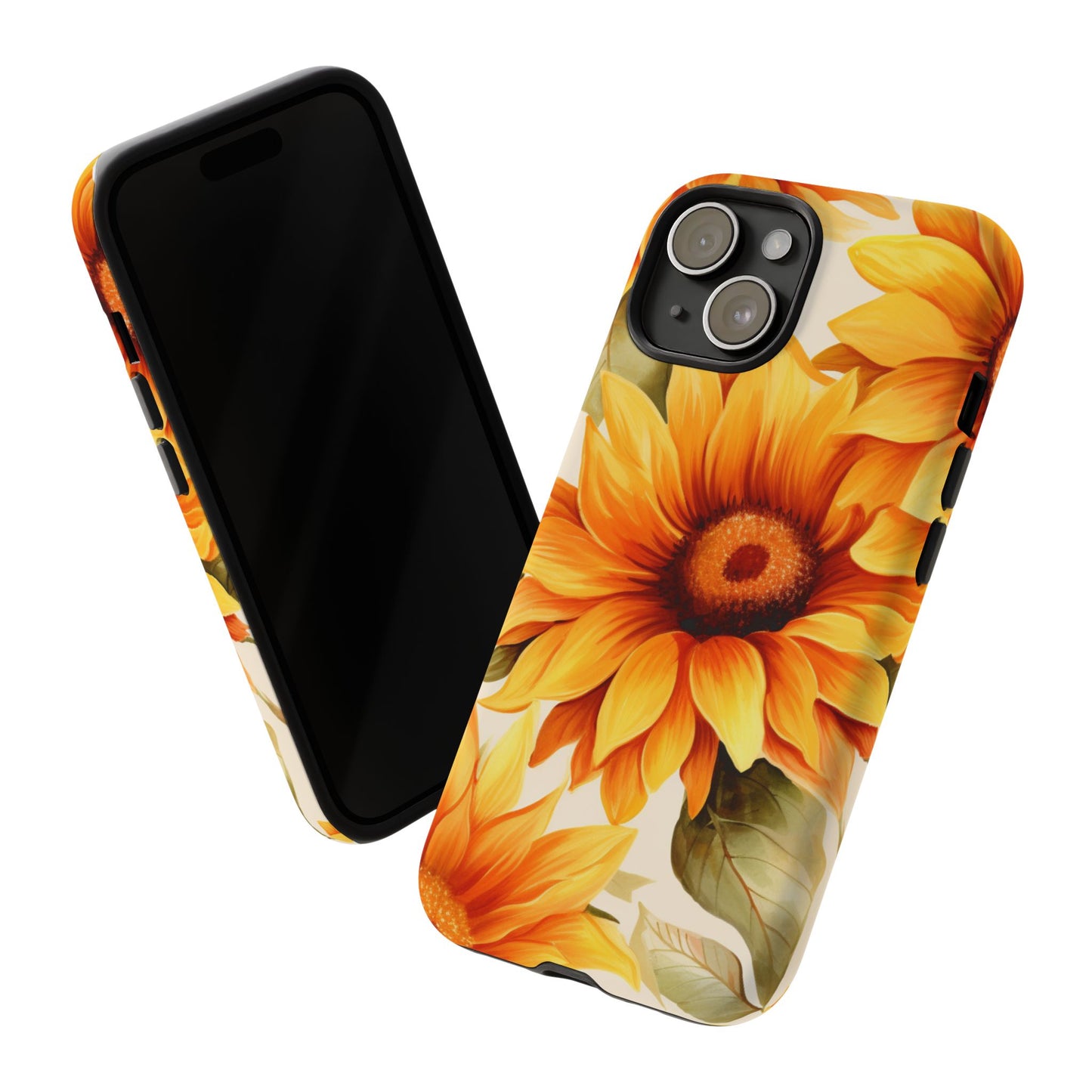 Golden Sunflower Glow Mobile Case – Radiant & Elegant