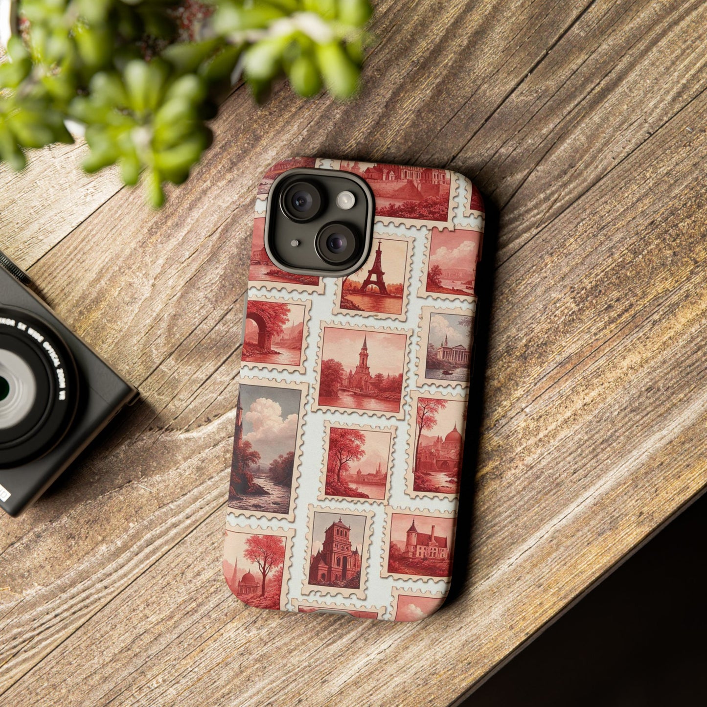 Vintage Postcard Stamps Phone Case