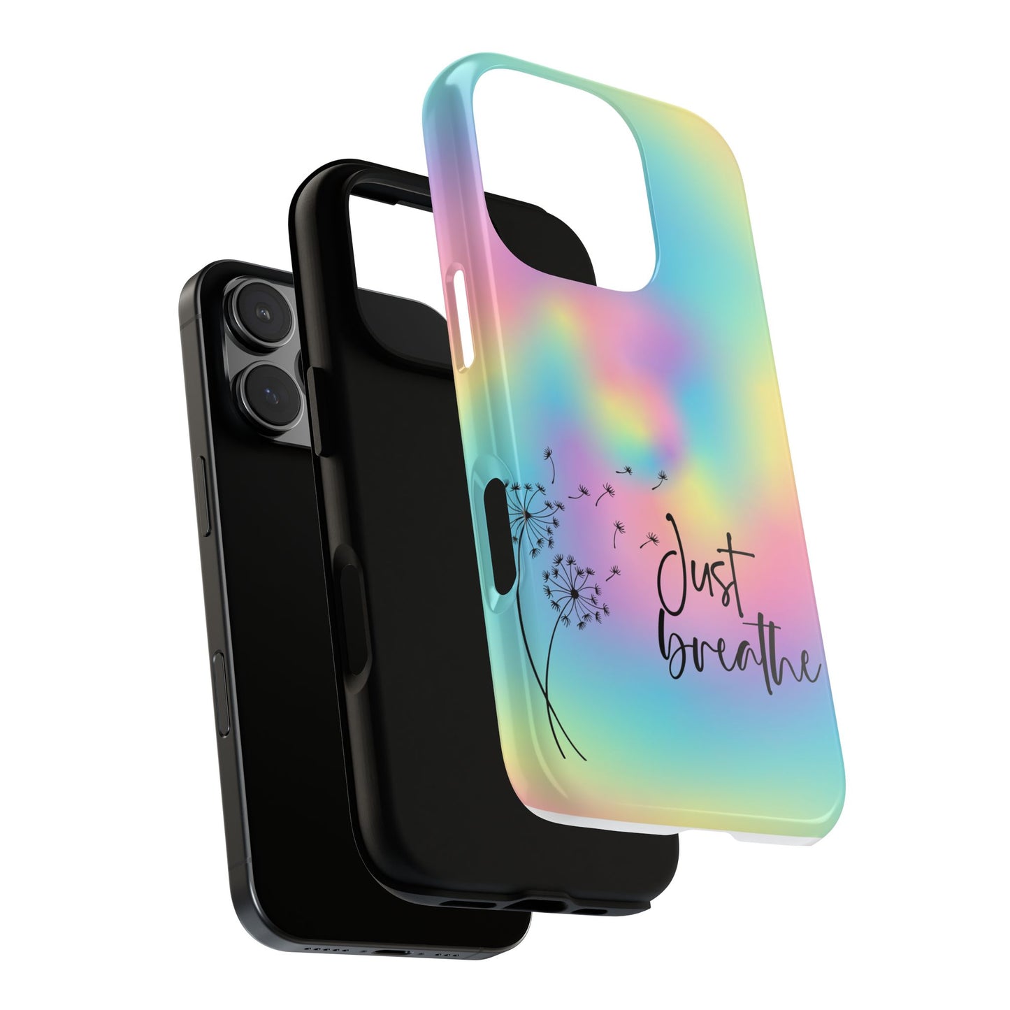 Just Breathe Phone Case - Aesthetic Minimalist Cover for iPhone, Samsung & Google Pixel