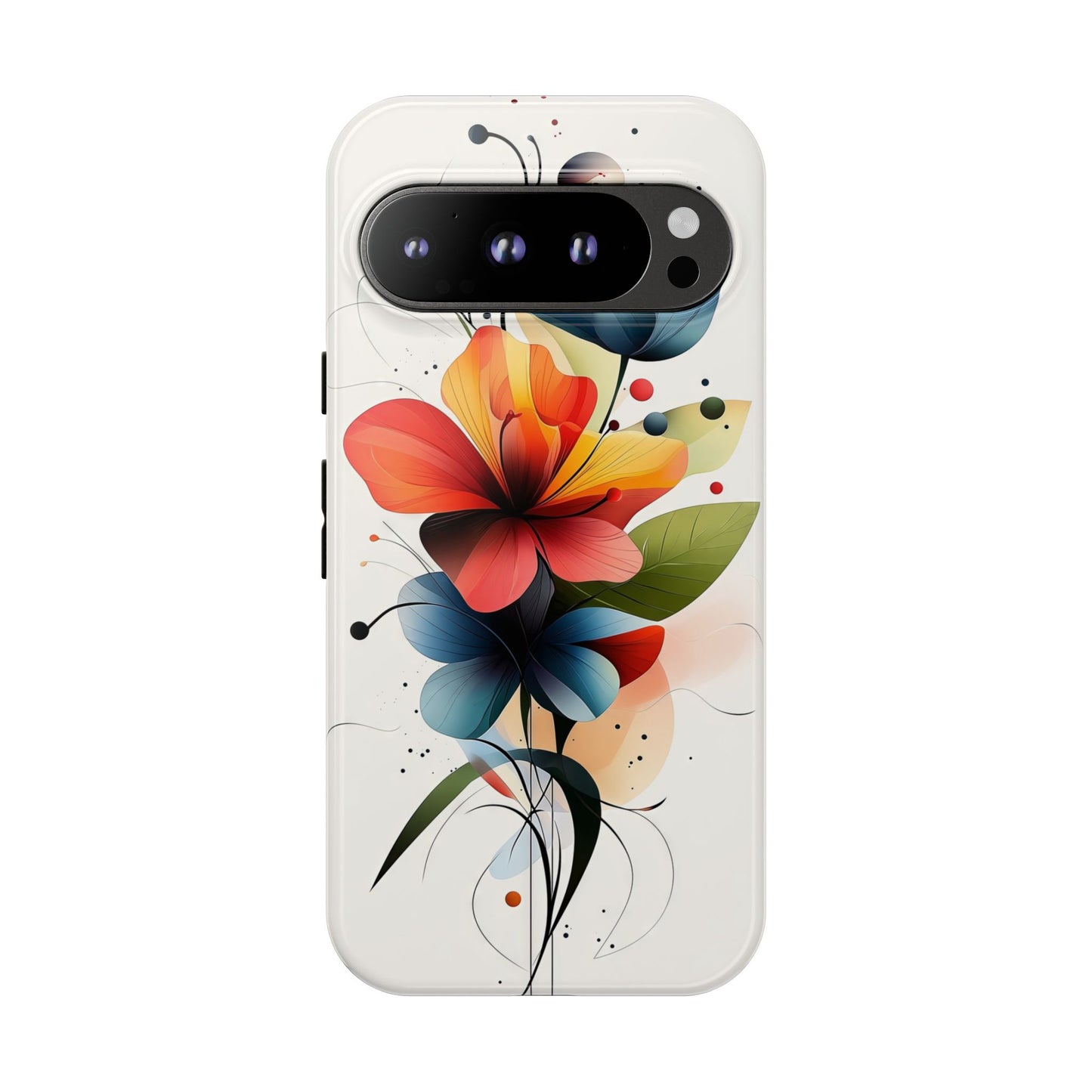 Vibrant Bloom – Modern Floral Art Phone Case for iPhone, Pixel & Samsung