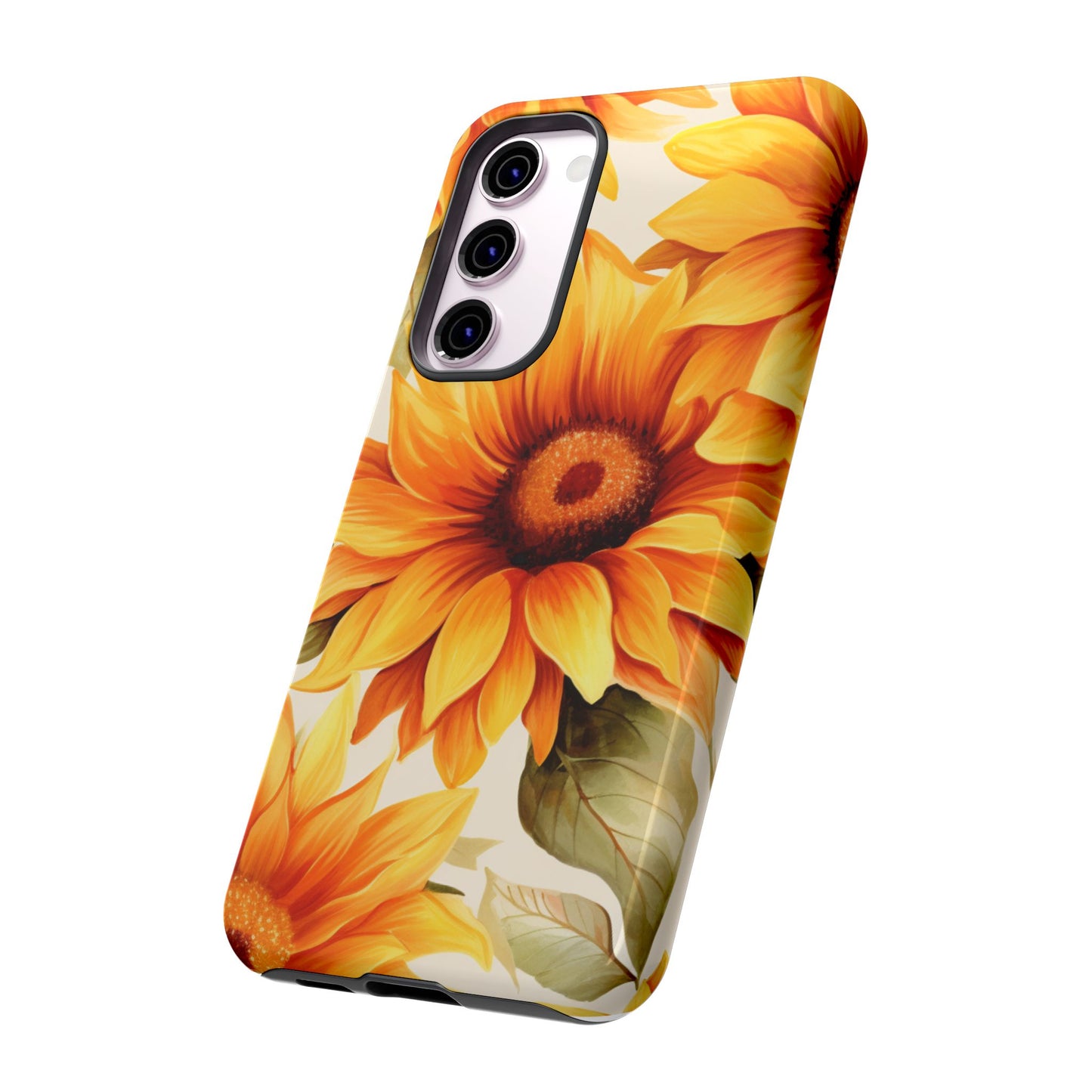 Golden Sunflower Glow Mobile Case – Radiant & Elegant