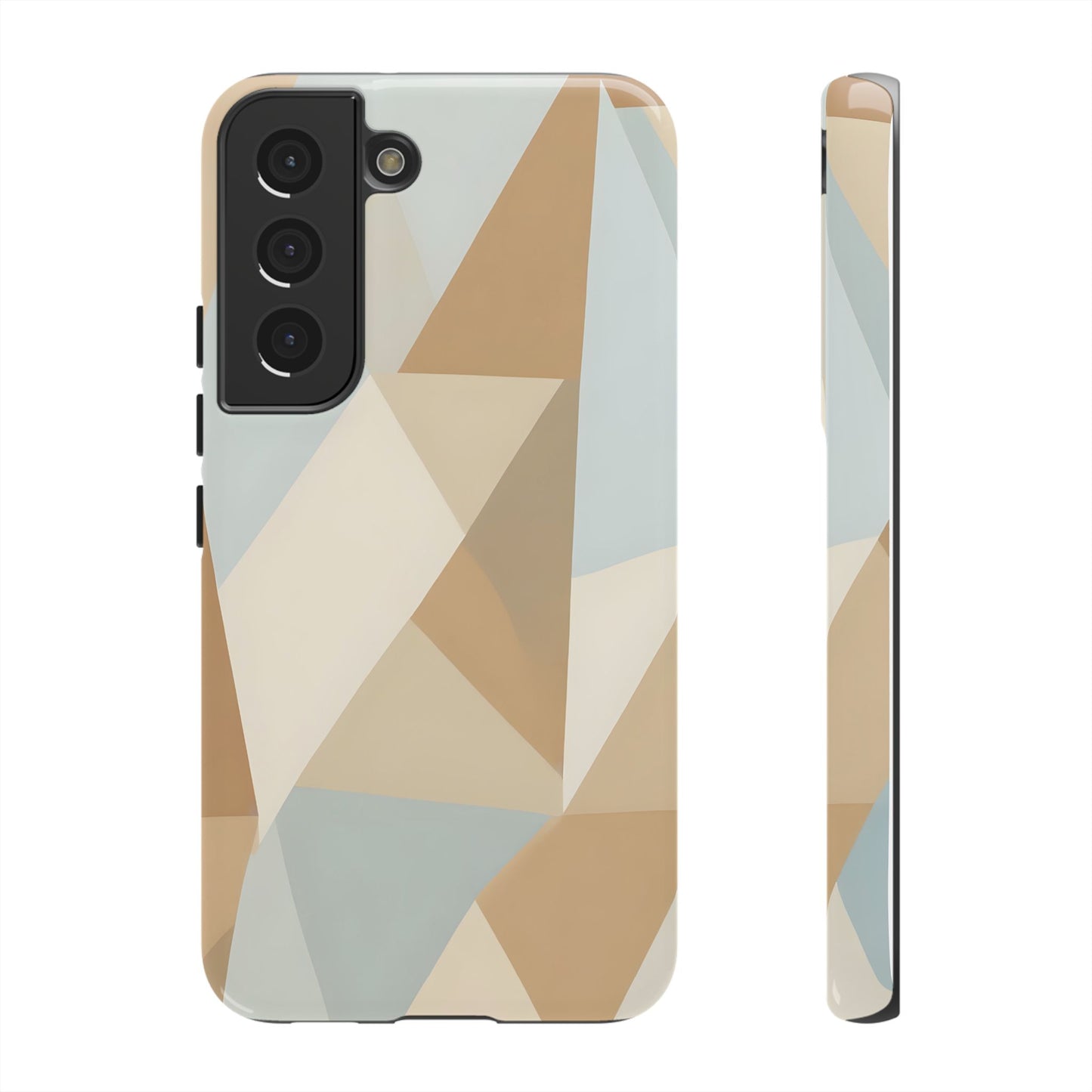 Neutral Geometrical Triangular Abstract Pattern