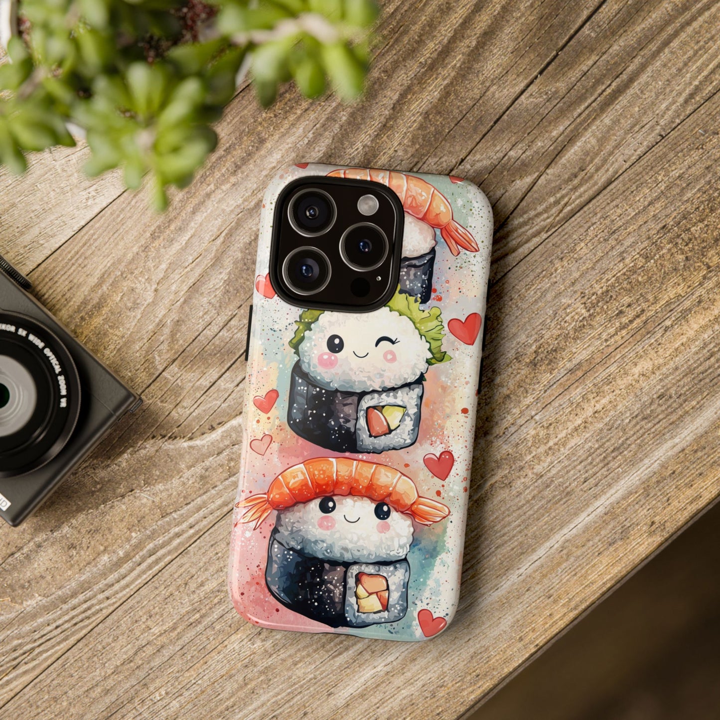 Sweet Sushi Trio - Anime Phone Case Cover for iPhone, Samsung, Google Pixel