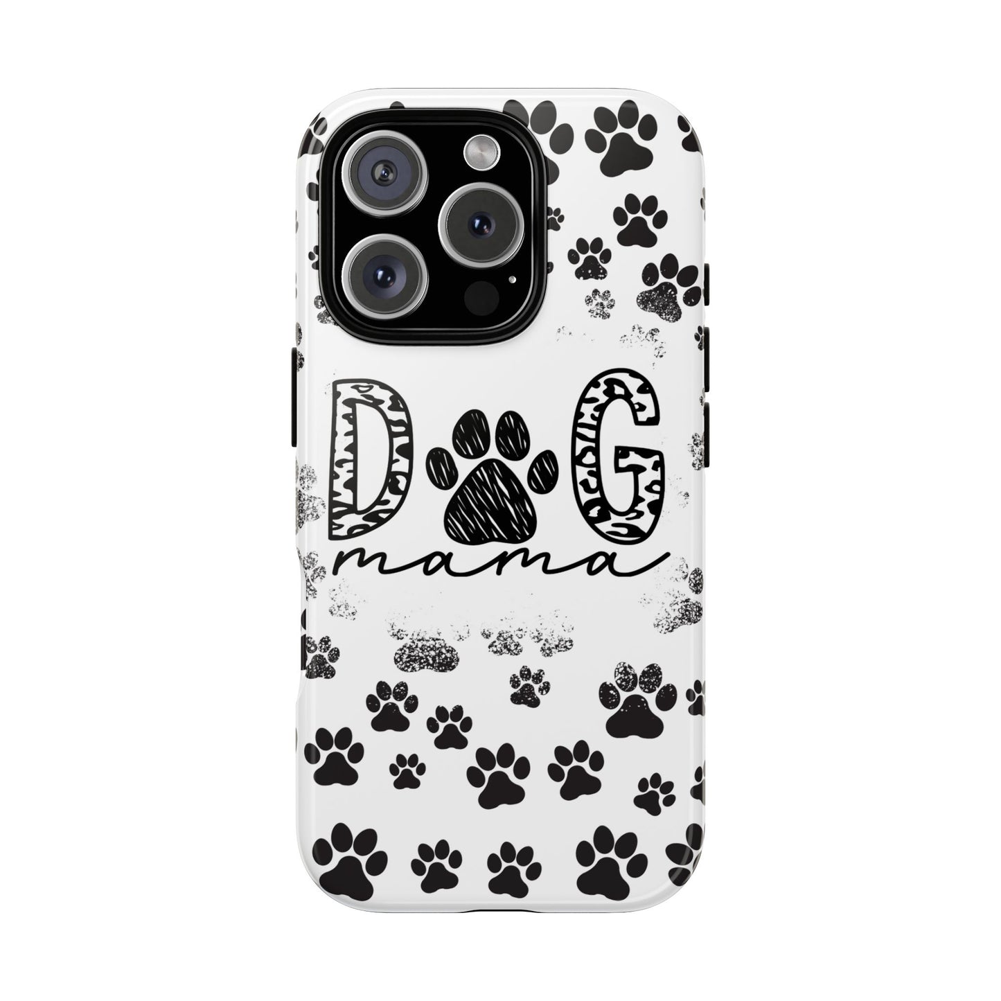 Dog Mama Phone Case for iPhone, Samsung & Google Pixel, Paw Print Phone Cover, Furry Friend Phone Case, Dog Owner/Pat Parents/Dog Mom Gifts