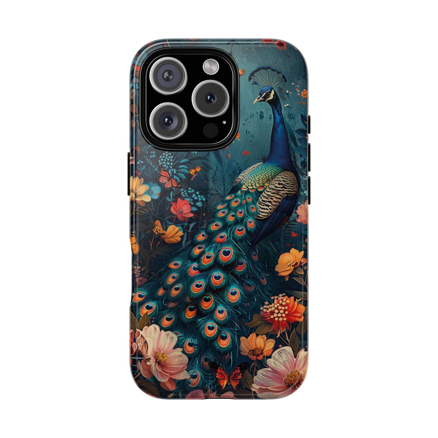Floral Peacock Birds Phone Case – Cute & Protective Cover for iPhone, Samsung & Google Pixel