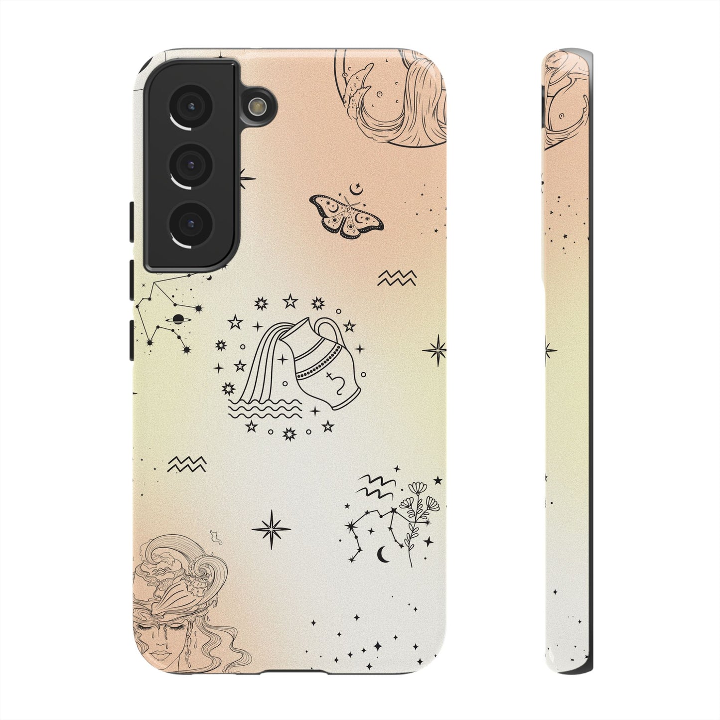 Aquarius Zodiac Sign Phone Case β Futuristic & Unique Design for iPhone, Samsung & Google Pixel