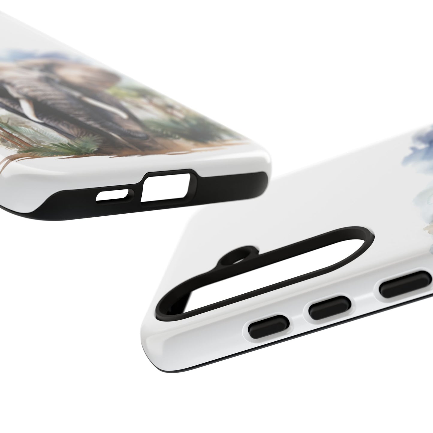 Majestic Watercolor Elephant Mobile Cover – Artistic Wildlife Design