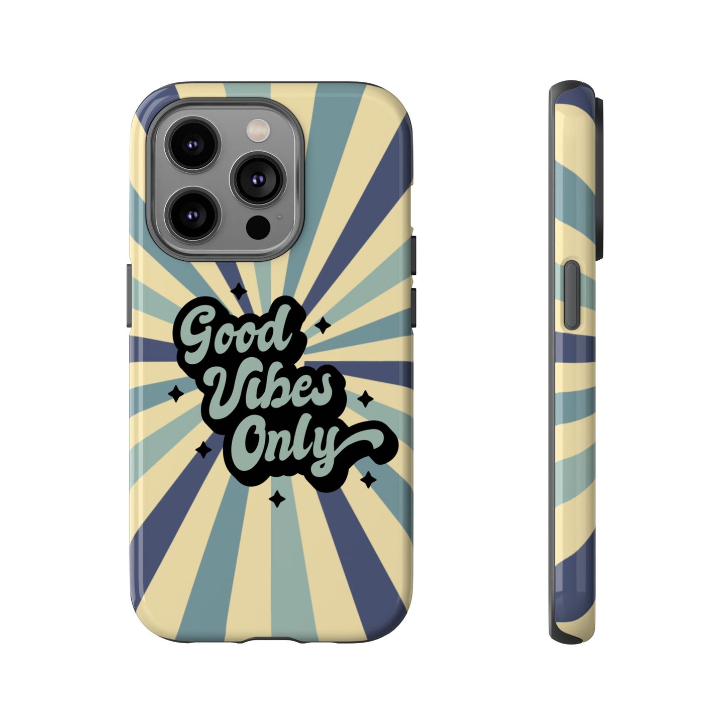 Retro "Good Vibes Only" Phone Case β Vintage Aesthetic for iPhone, Samsung & Google Pixel
