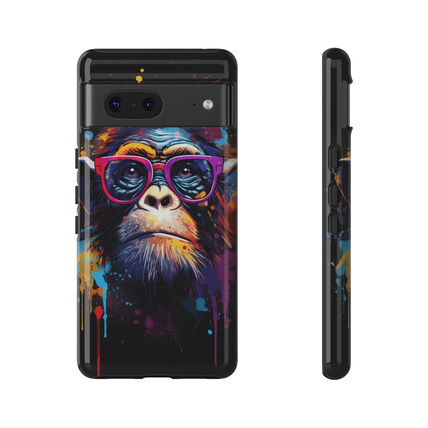 Grafitti Monkey Print Phone Case - iPhone, Samsung & Google Pixel Cover - Artistic Phone Case, Animal Lover Gift