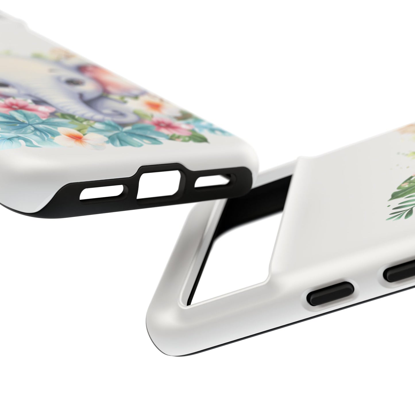 Adorable Baby Elephant Mobile Cover – Floral Fantasy Art