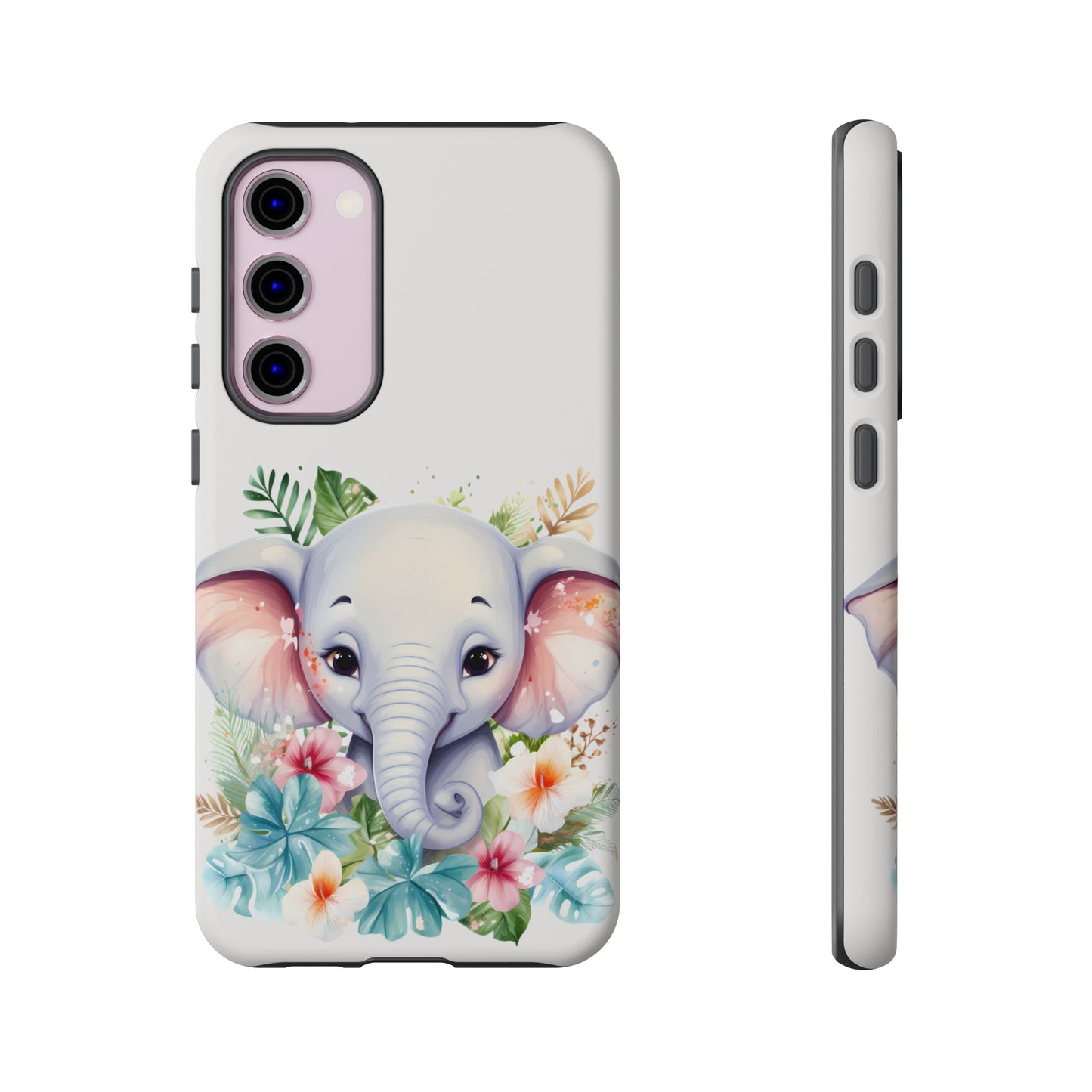Adorable Baby Elephant Mobile Cover – Floral Fantasy Art