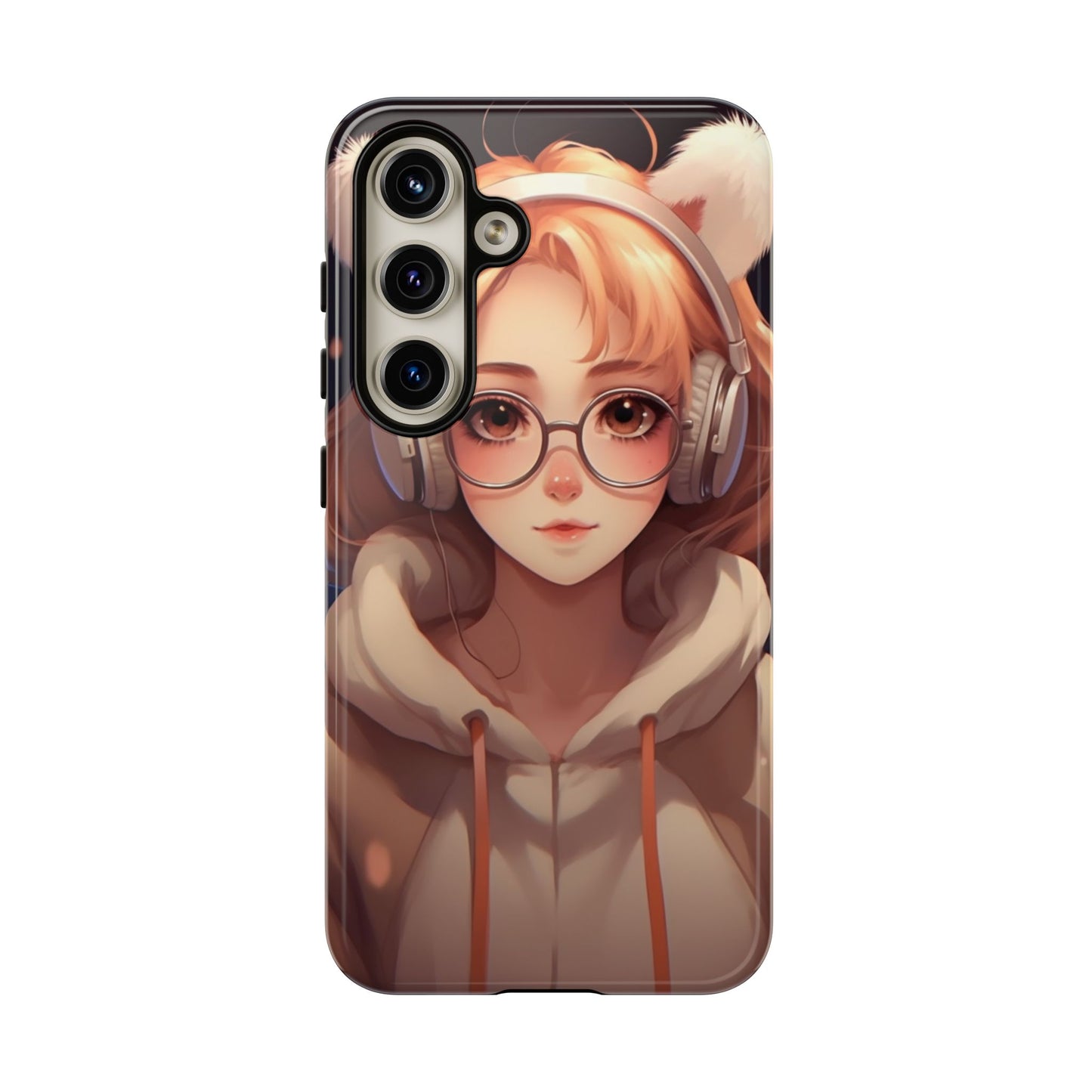 Anime Girl Phone Case - Cute Aesthetic Cover for iPhone, Samsung & Google Pixel, Girly Phone Case, Kawaii Lover Gift