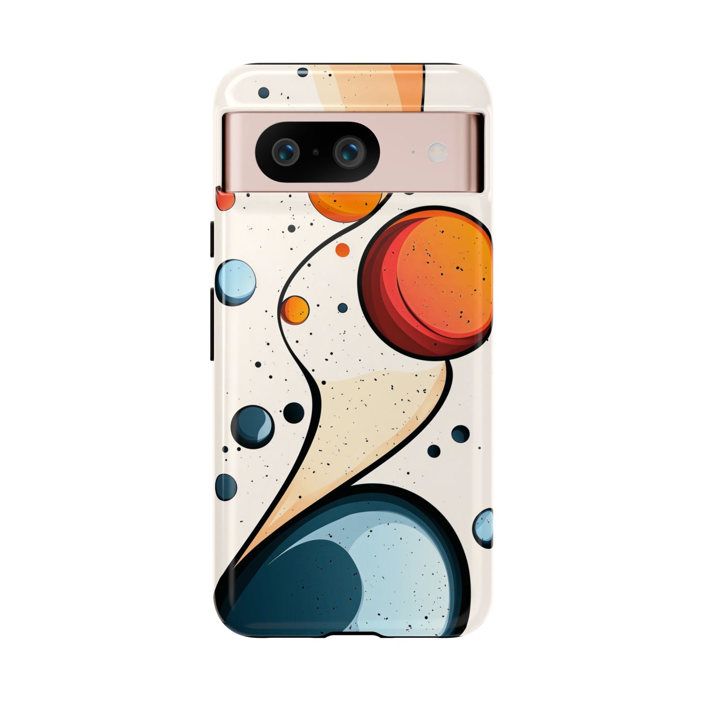 Solar Drift – Abstract Orbital Phone Case for iPhone, Samsung & Pixel