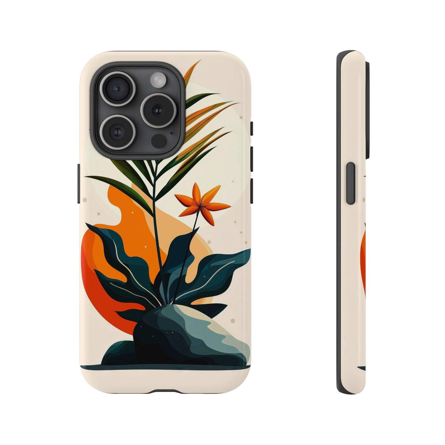 Tropical Bloom – Minimalist Nature Phone Case for iPhone, Samsung & Pixel