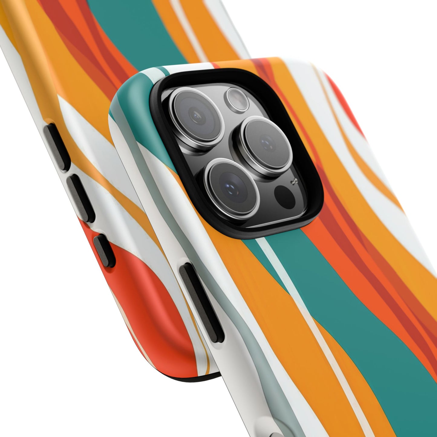 Sunset Waves – Retro Abstract Phone Case for iPhone, Samsung & Pixel