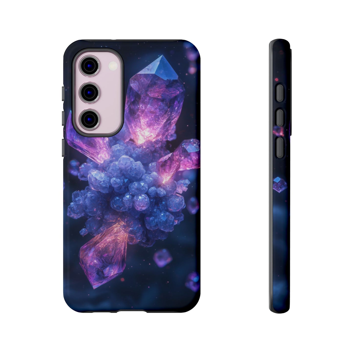Cosmic Amethyst Crystal Phone Case for iPhone, Samsung & Google Pixel