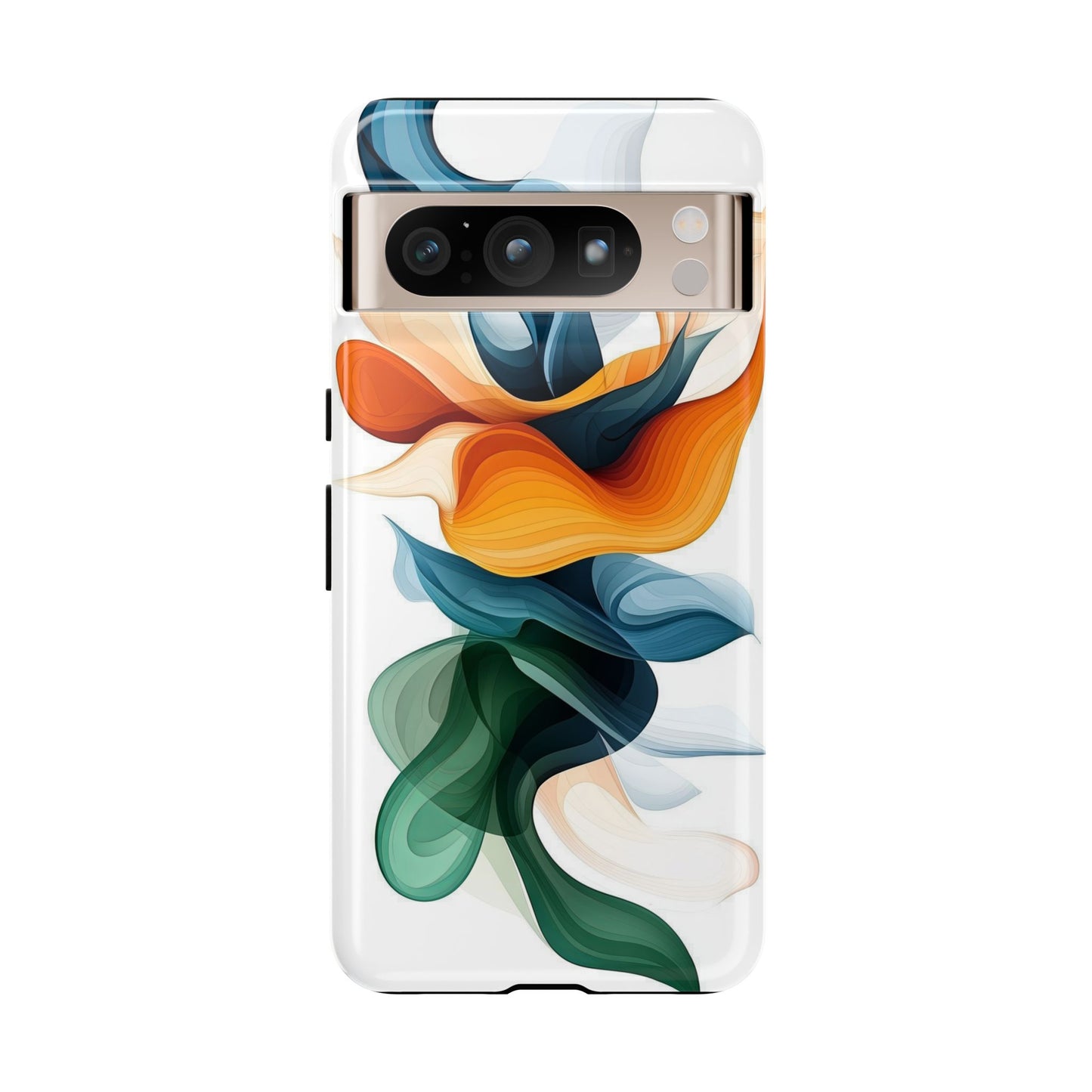 Verdant Flow – Modern Abstract Phone Case for iPhone, Samsung & Pixel