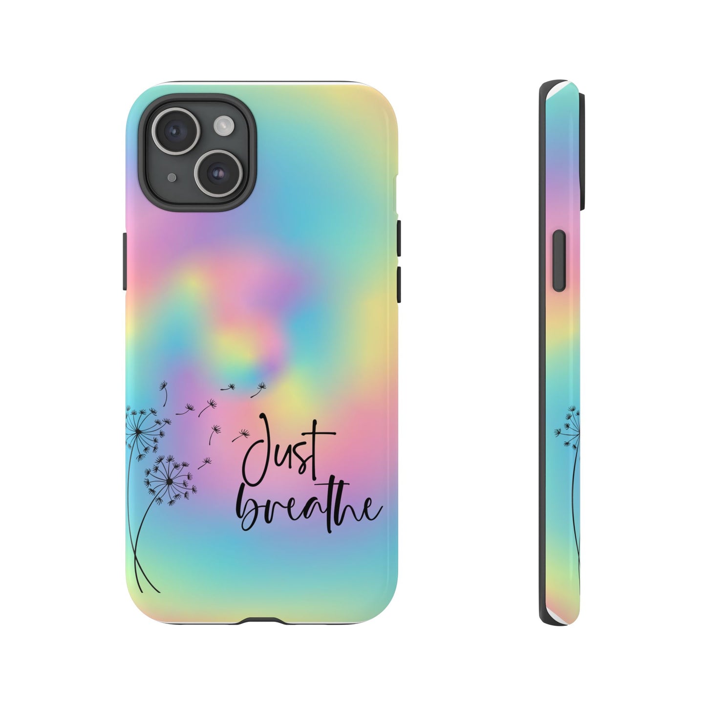Just Breathe Phone Case - Aesthetic Minimalist Cover for iPhone, Samsung & Google Pixel