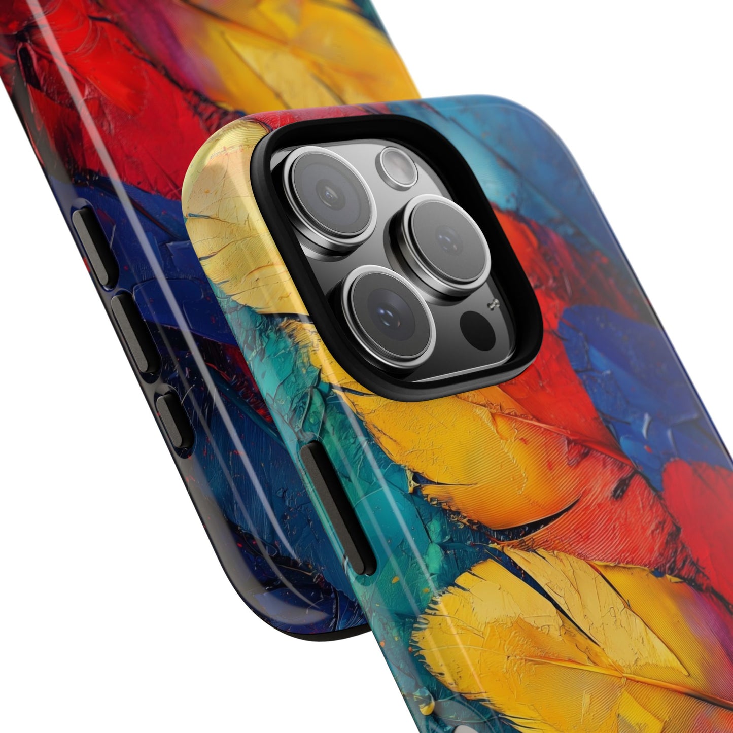 Tropical Macaw Feather Phone Case for iPhone, Samsung & Google Pixel