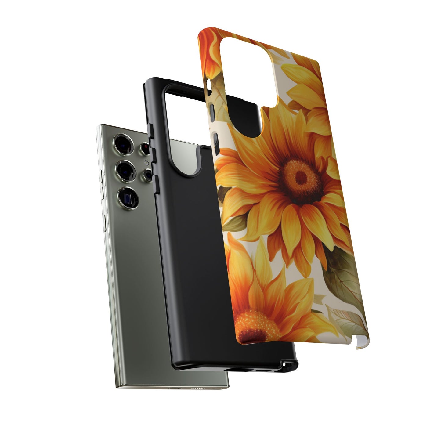 Golden Sunflower Glow Mobile Case – Radiant & Elegant