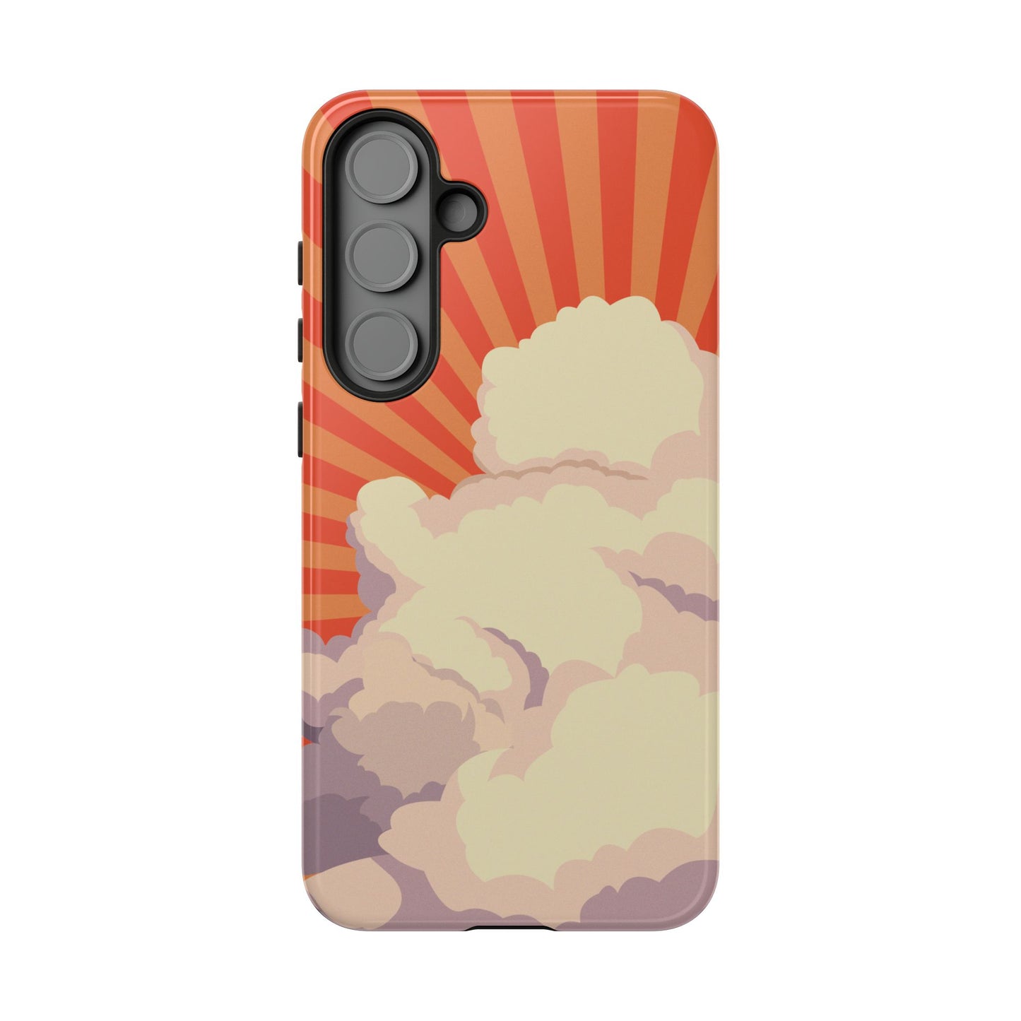 Retro Groovy Cloud Phone Case β 70s Aesthetic for iPhone, Samsung & Google Pixel