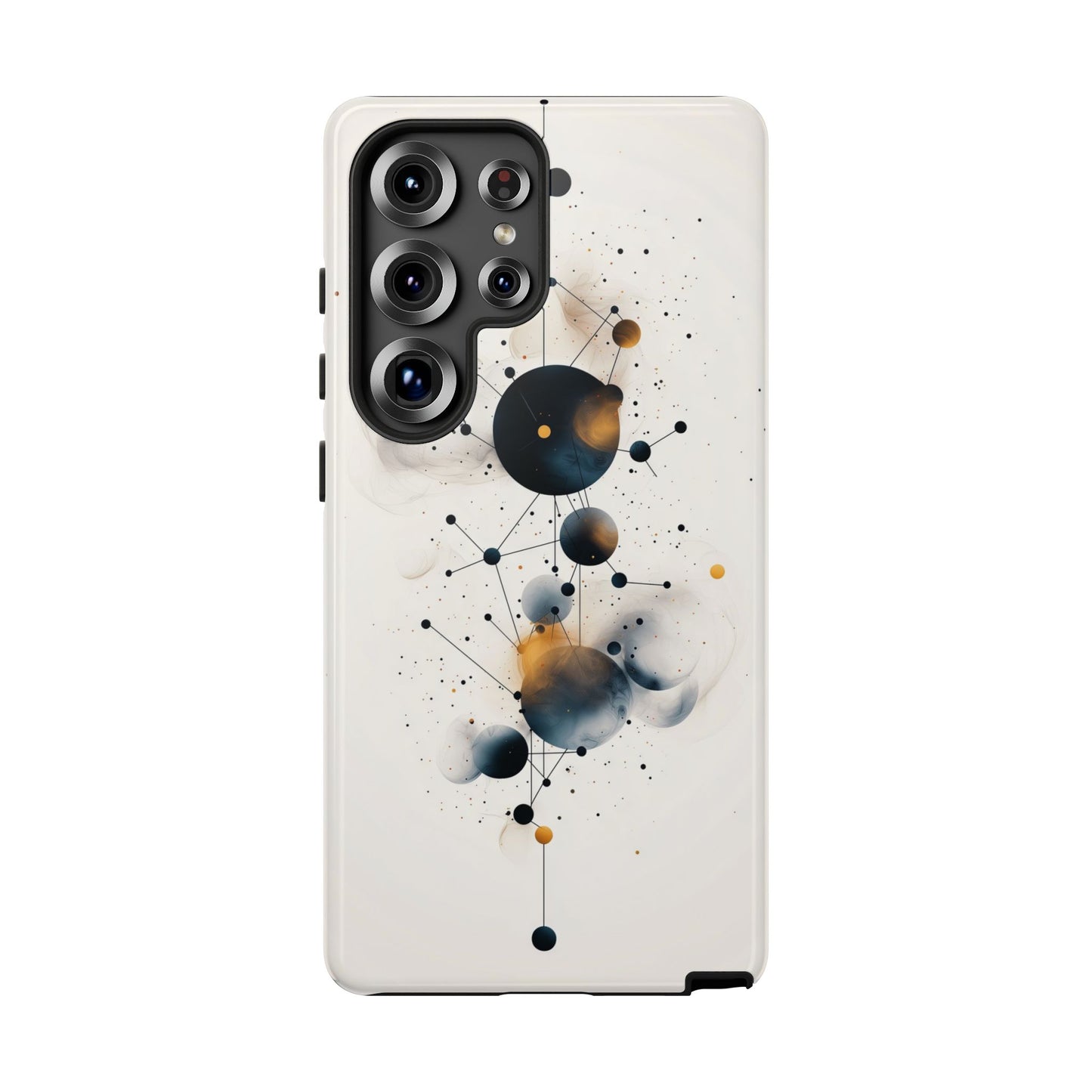 Cosmic Connect – Orbital Geometry Abstract Phone Case for iPhone, Google Pixel, Samsung