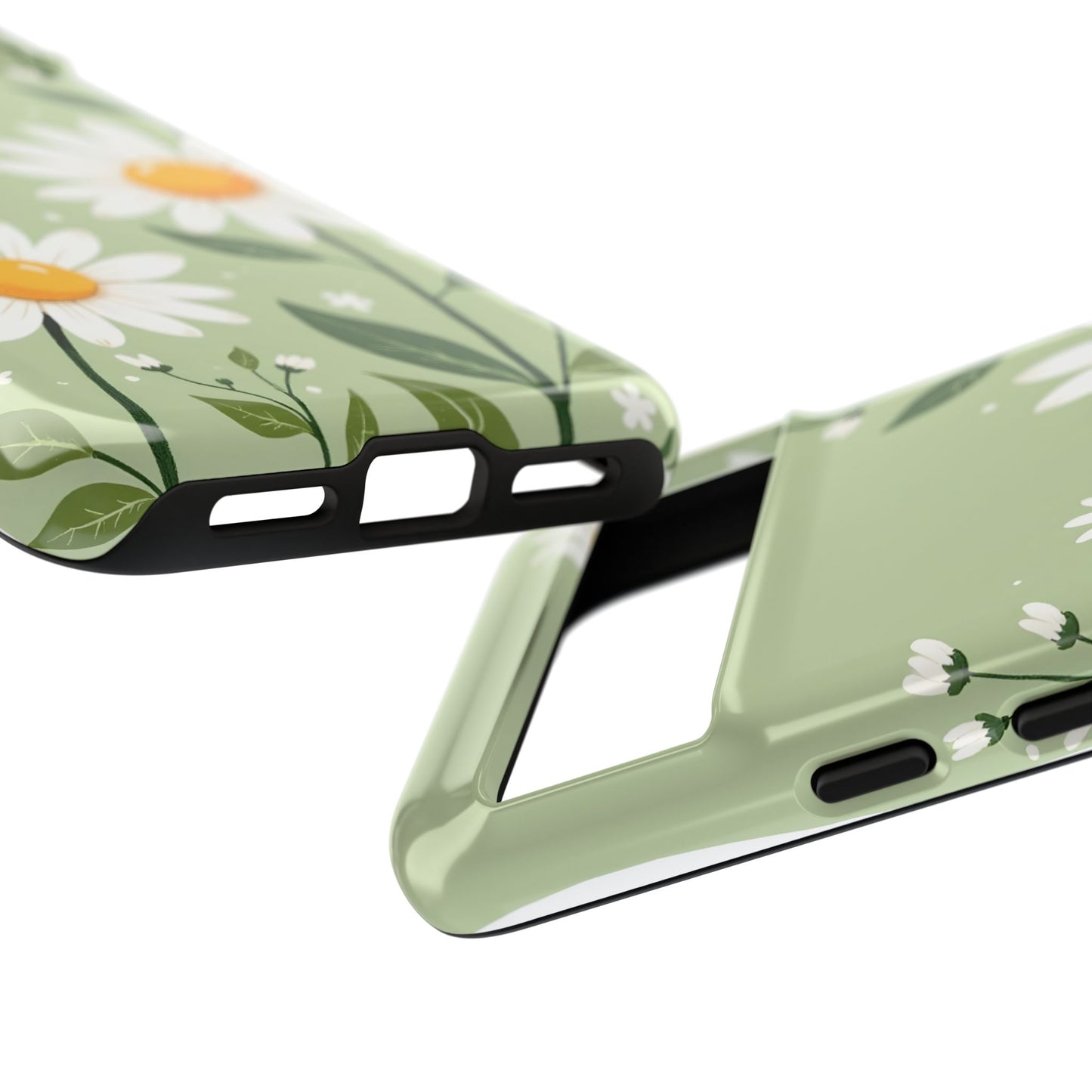Green Floral Case, Daisy Pattern Design, Iphone Case Design, Perfect Gift For Her