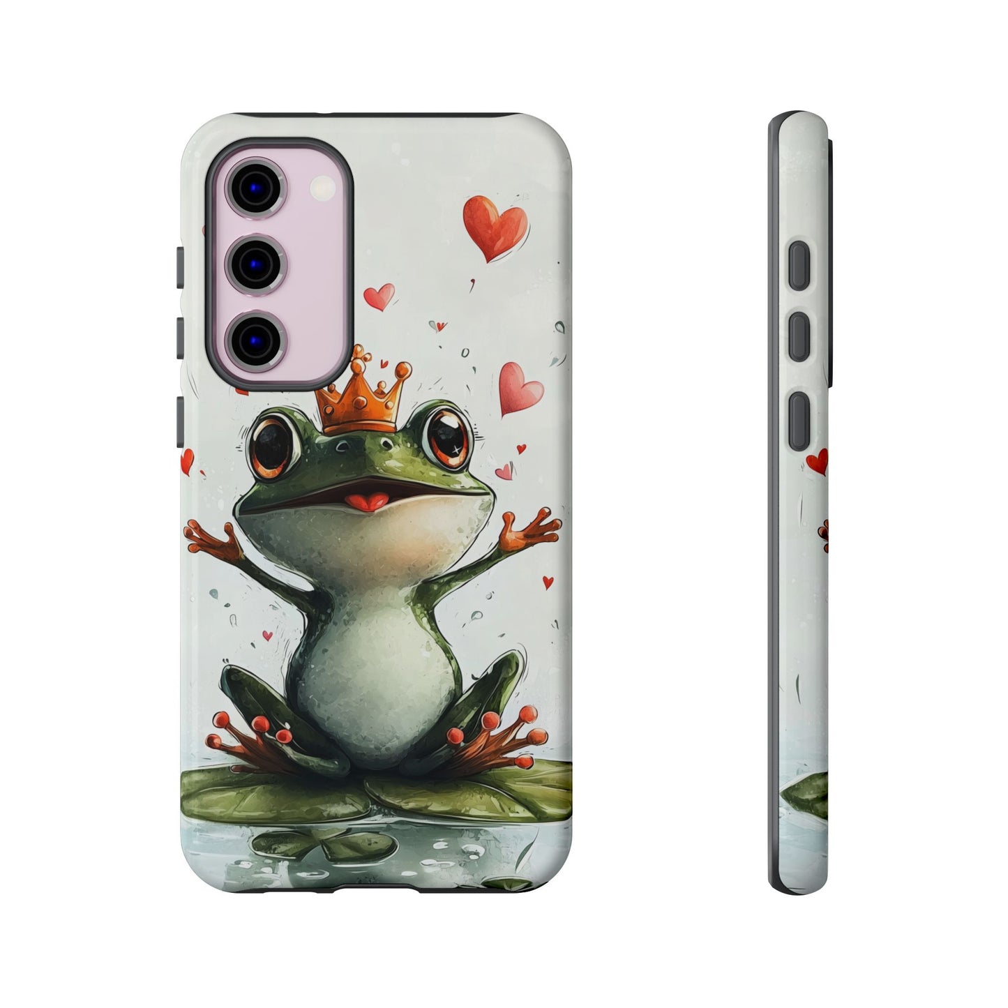 Happy Frog King Phone Case β Cute Anime Aesthetic for iPhone, Google Pixel & Samsung