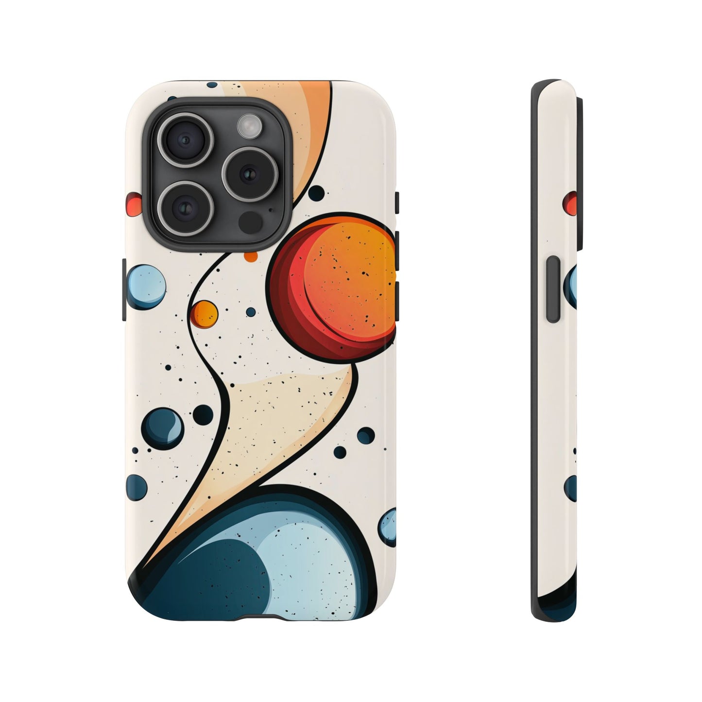 Solar Drift – Abstract Orbital Phone Case for iPhone, Samsung & Pixel
