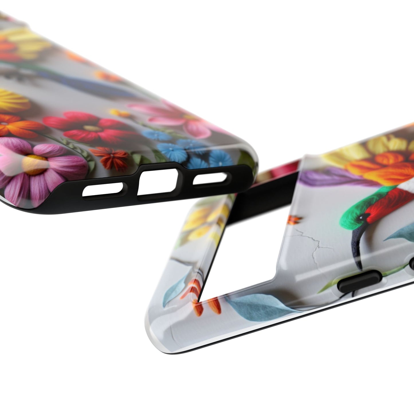 Elegant Hummingbird with Floral Mosaic Design | Nature's Artistic Vibes | Pixel 8 pro