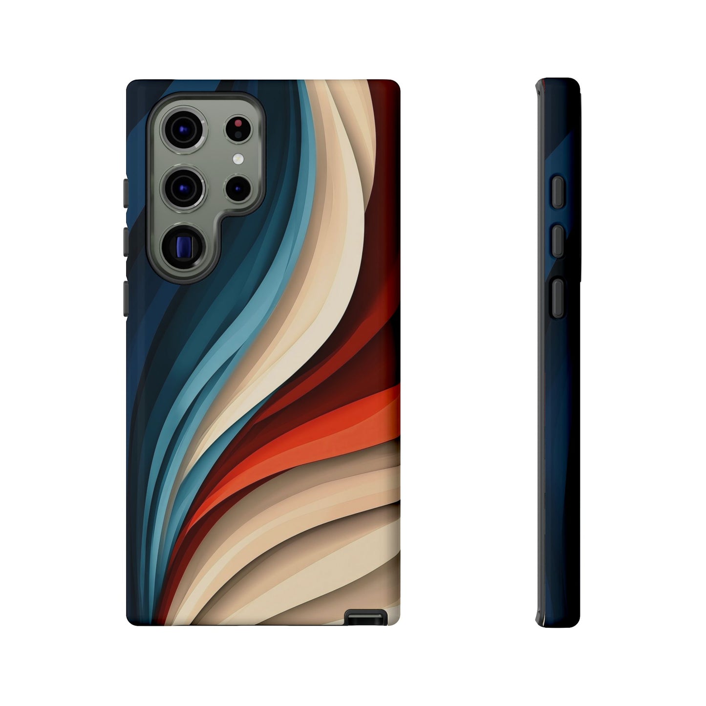 Velvet Waves – Abstract Flow Phone Case for iPhone, Samsung & Pixel