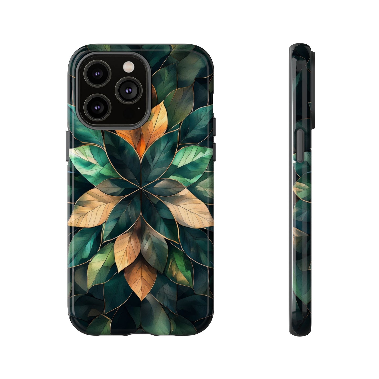 Golden Harmony Leaf Phone Case for iPhone, Samsung & Google Pixel