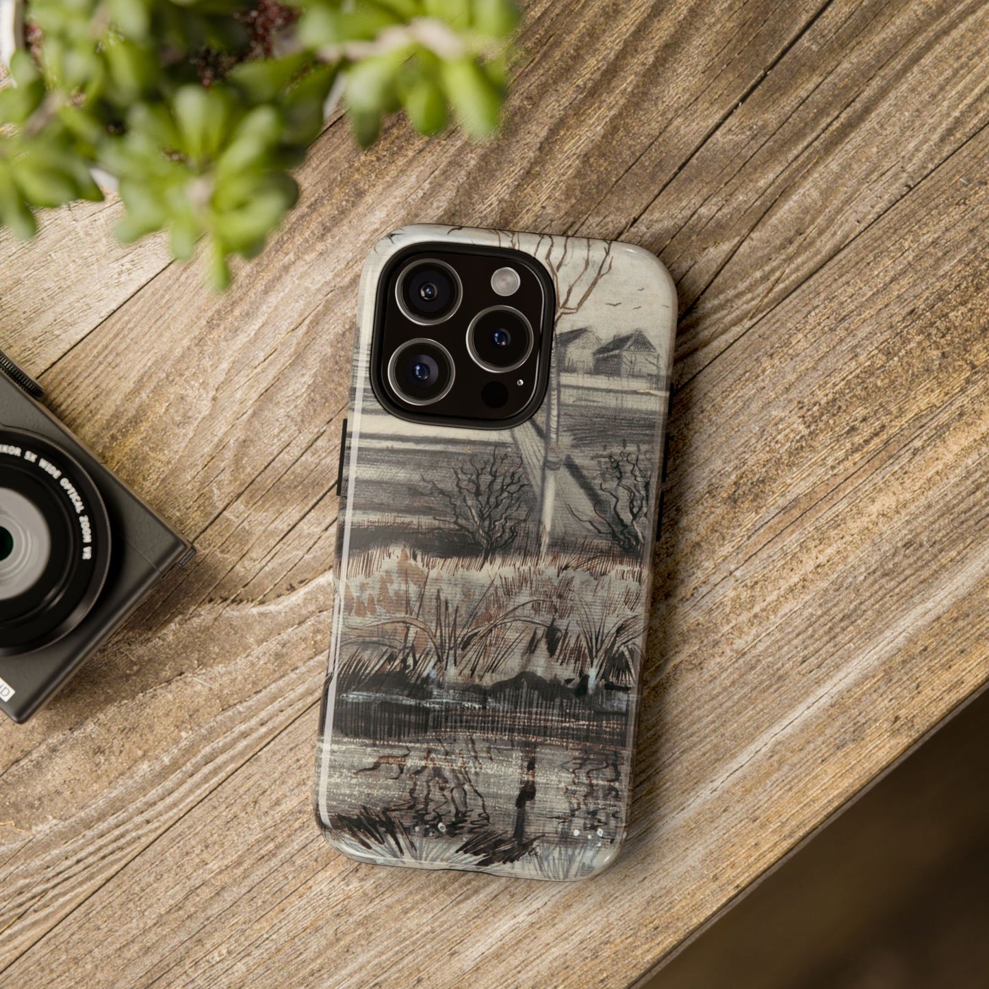 Vincent Van Gogh Lake Painting Phone Case - iPhone, Samsung, Google Pixel - Artistic Impressionist Cover
